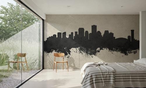 New Orleans Louisiana Skyline Concrete