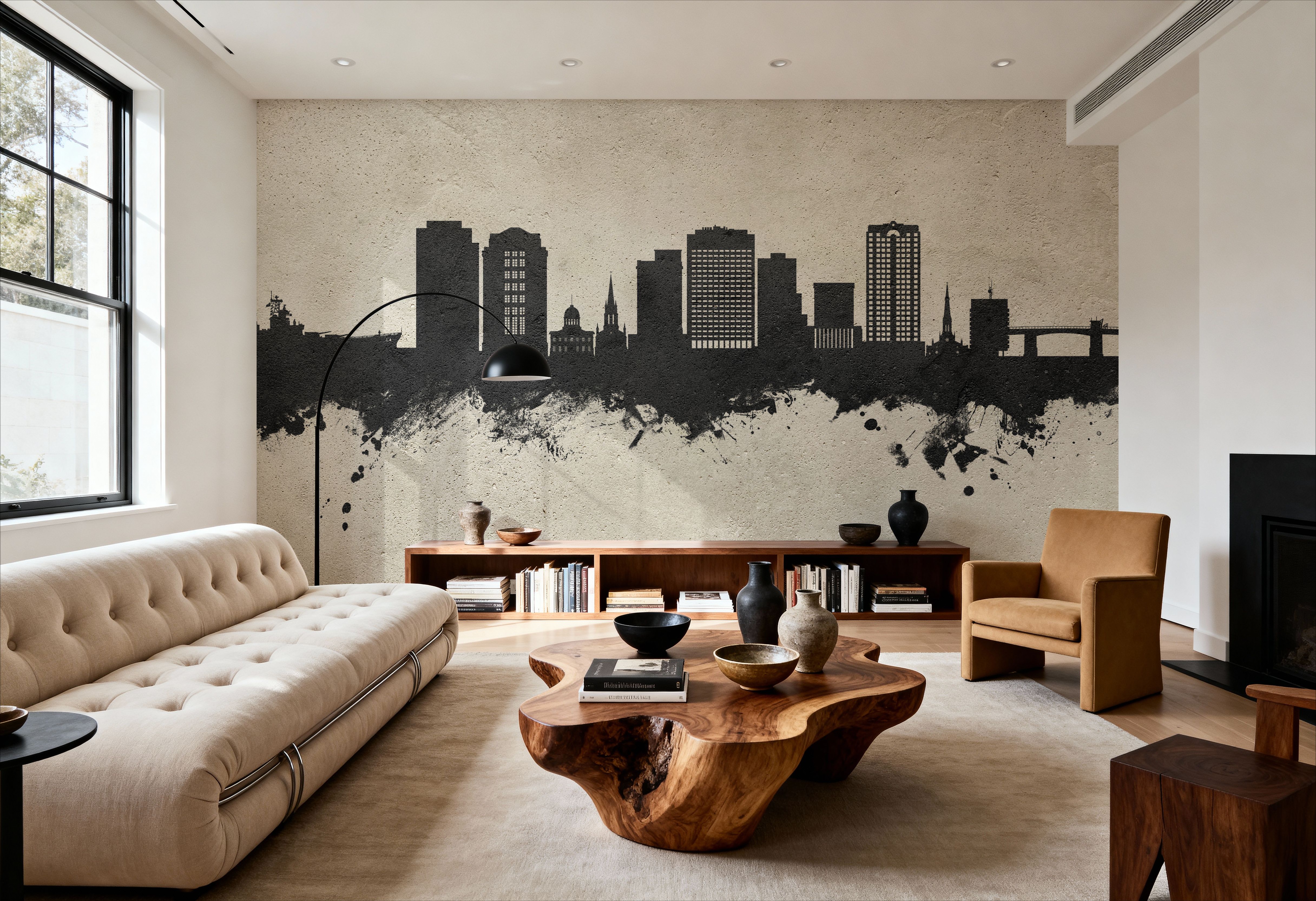 Norfolk Virginia Skyline Concrete