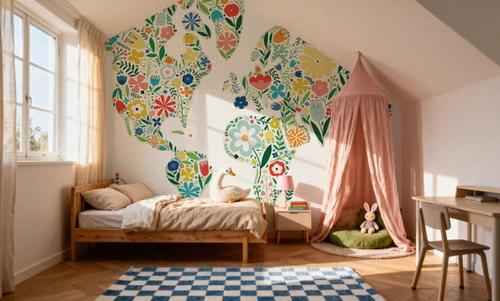 Floral World White