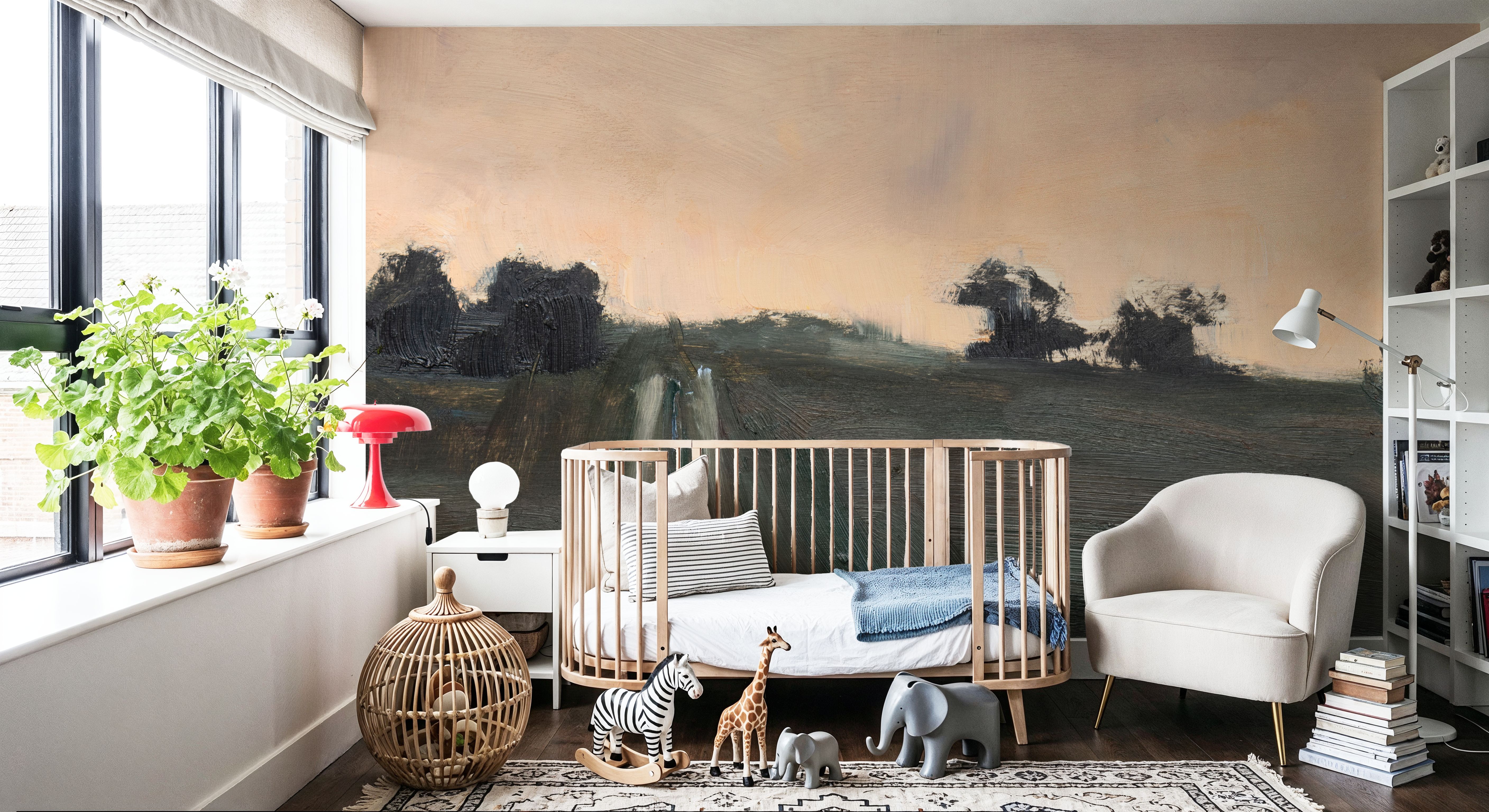 Wall Mural - Down the Road - Abstract Horizon mural wallpaper - Living room - Wallism US - Premium, Textured or Peel & Stick