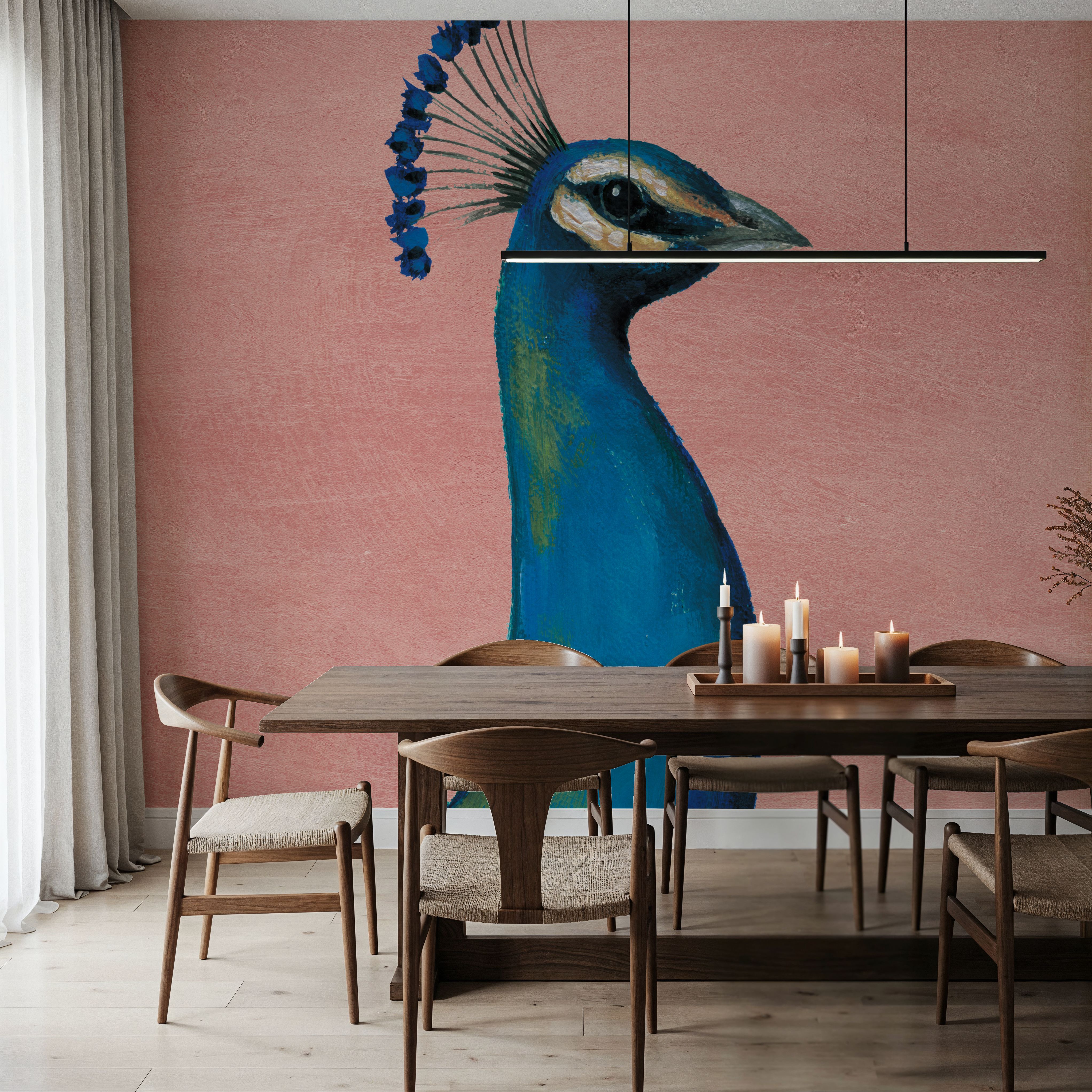 Wall Mural - Majestic Beauty III - Birds Animals mural wallpaper - Living room - Wallism US - Premium, Textured or Peel & Stick