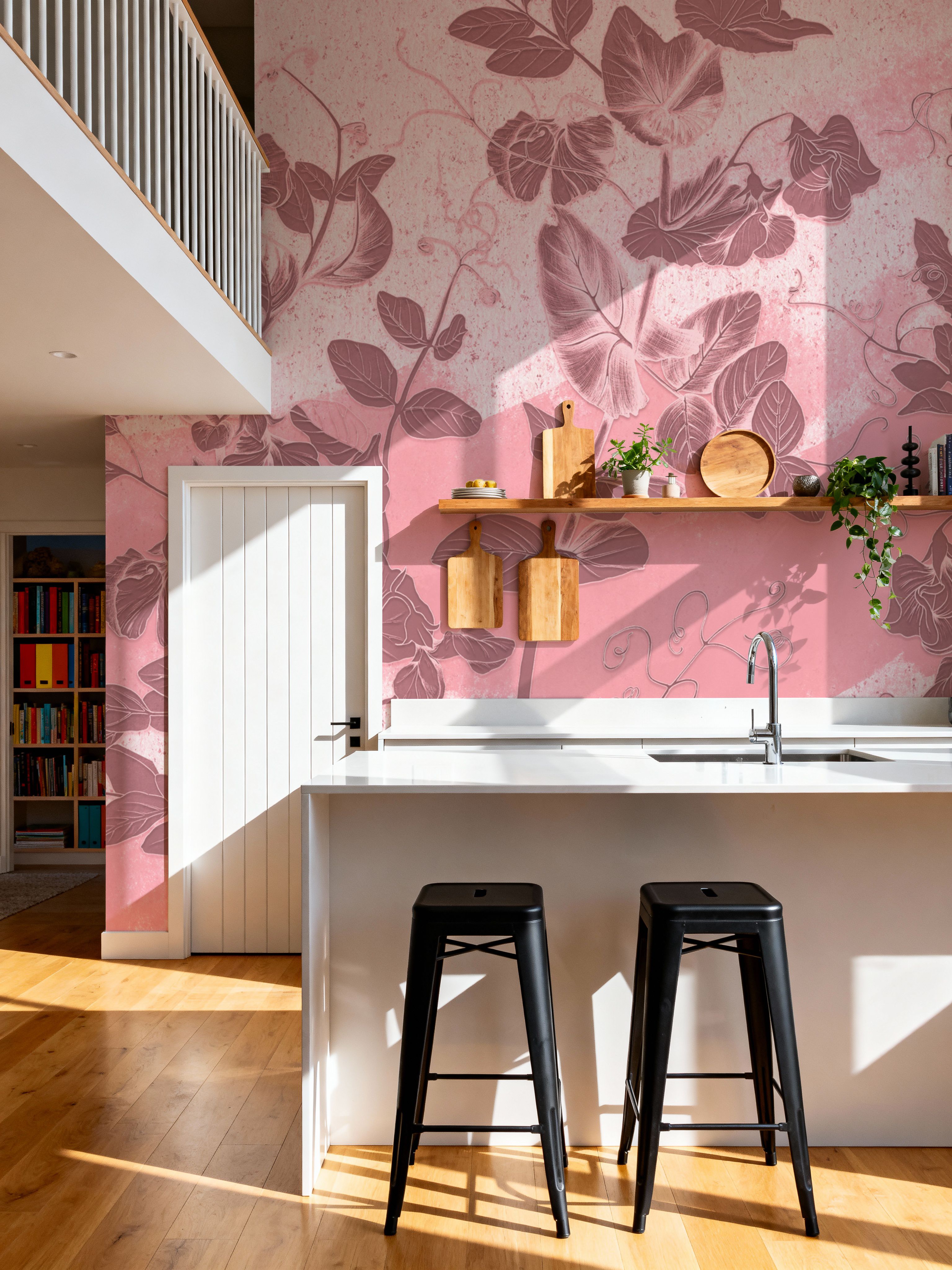 Sweet Peas Stroke Red