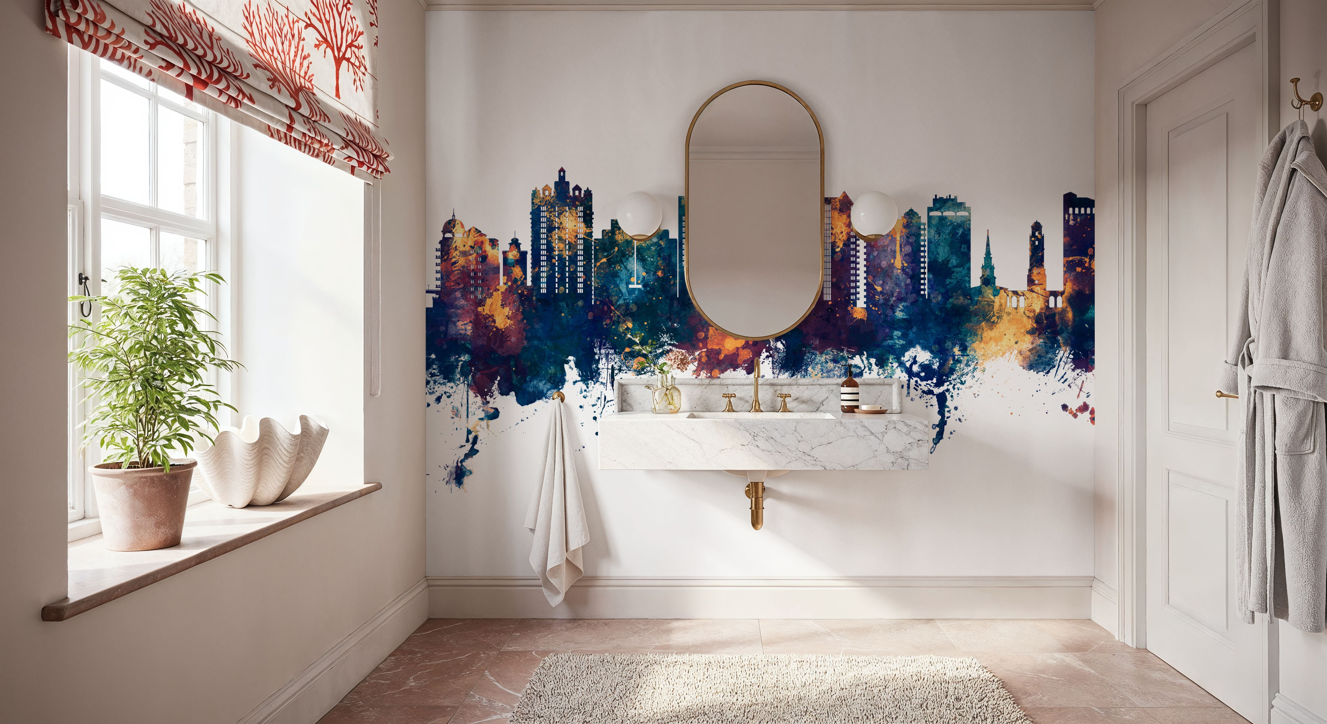 Sarasota Florida Skyline Blue & Bronze