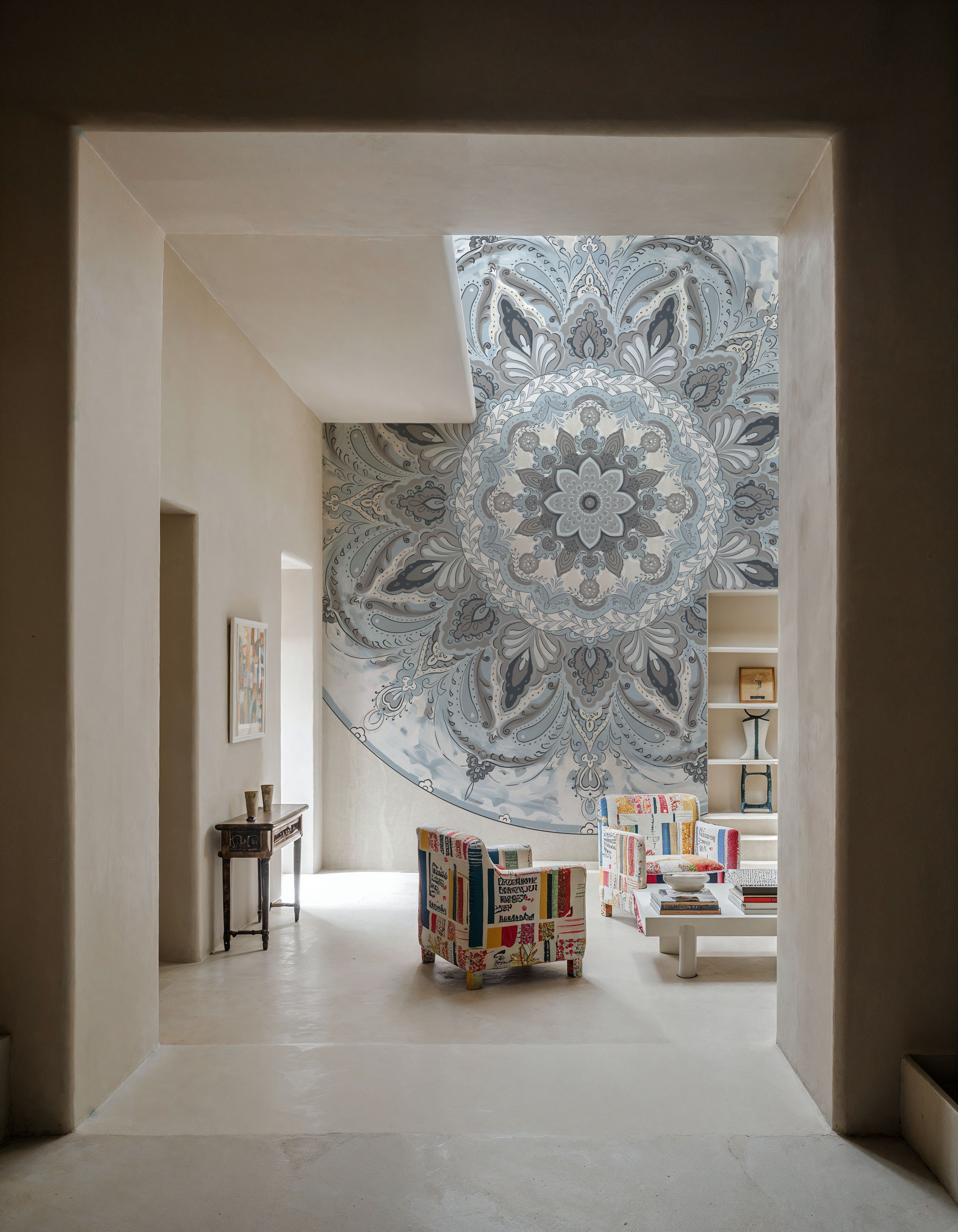 Goa Mandala I Dusty Blue