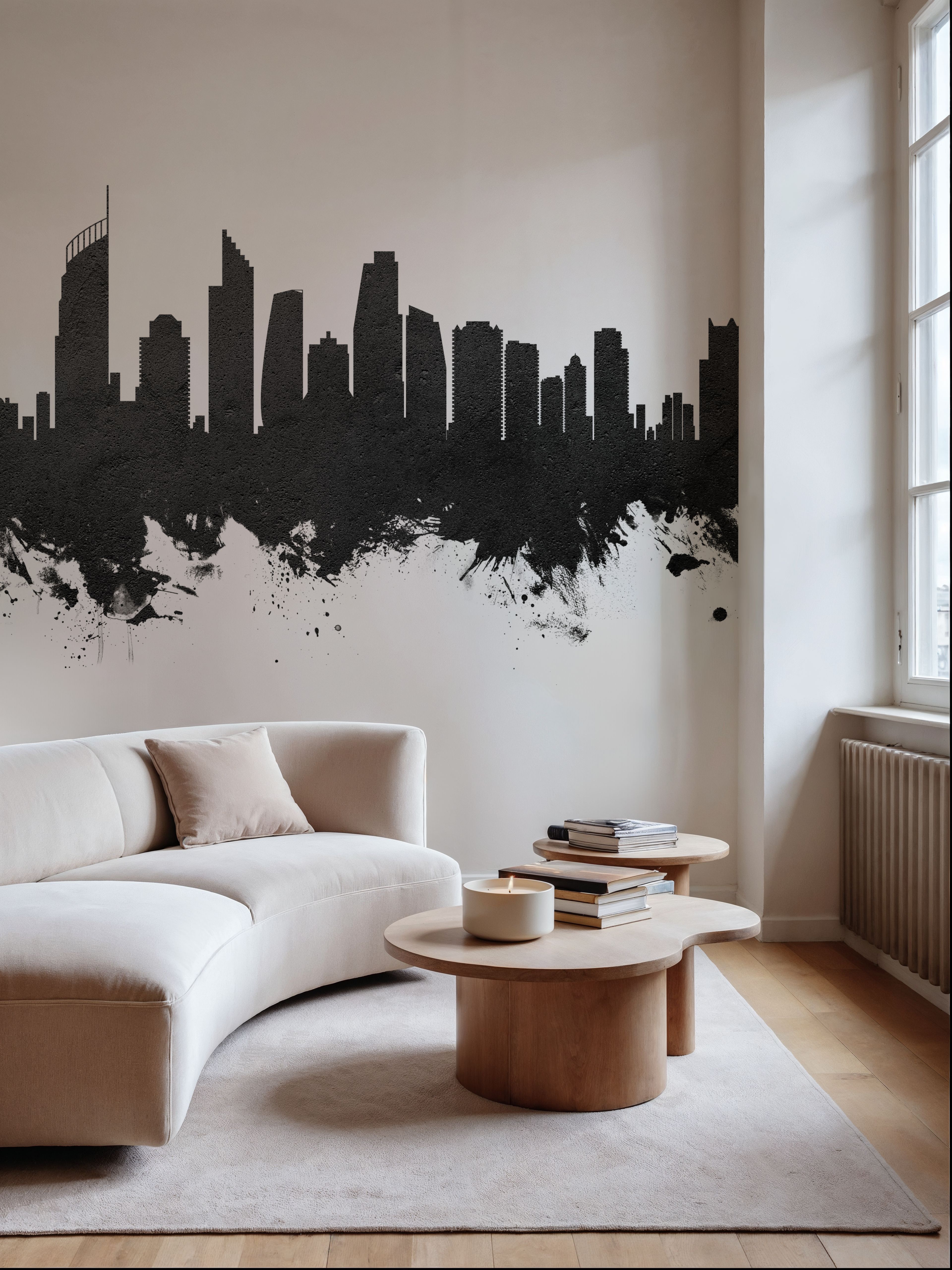 Gold Coast Australia Skyline Black & White