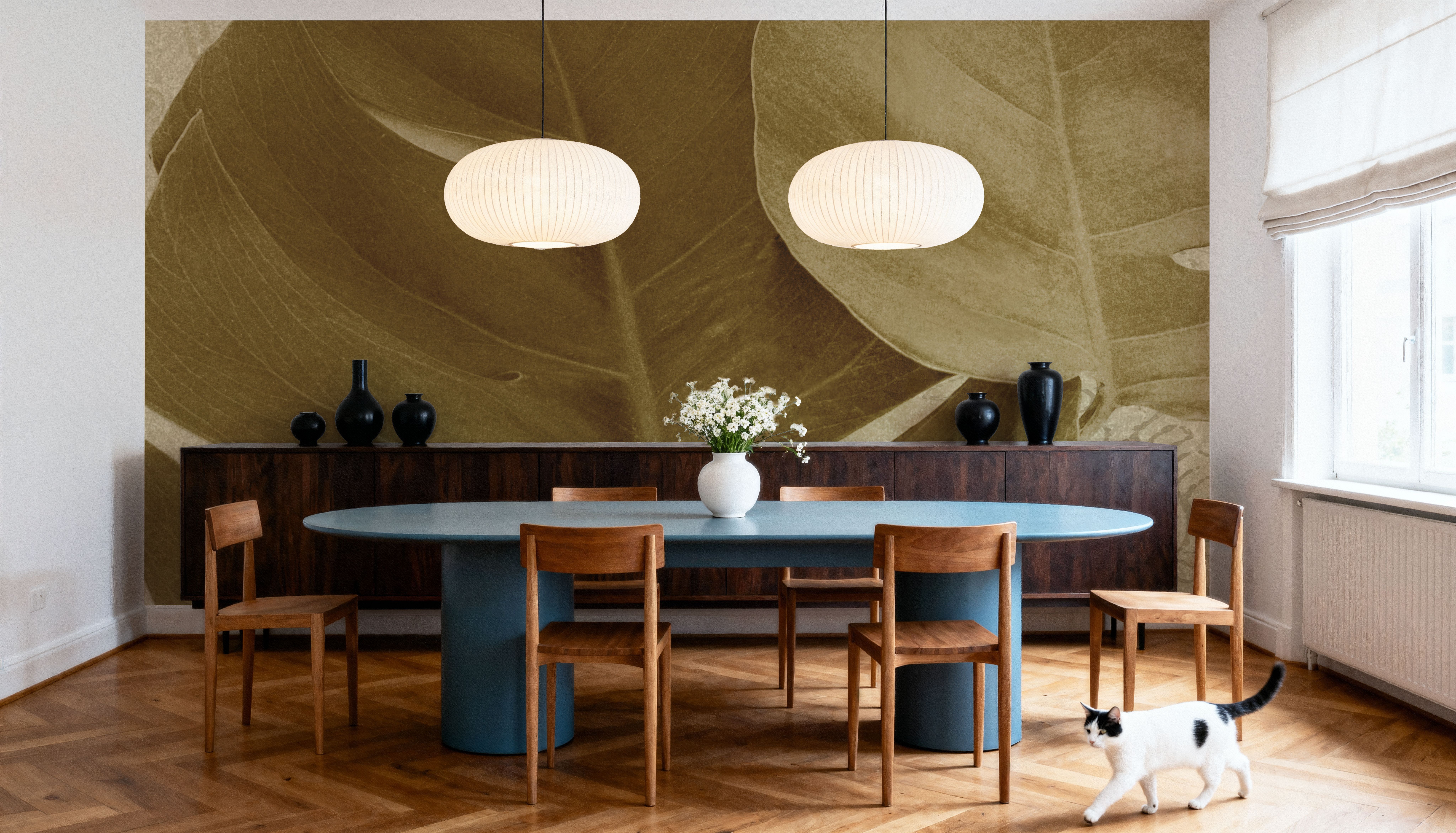 Ornate Monstera Leaf II