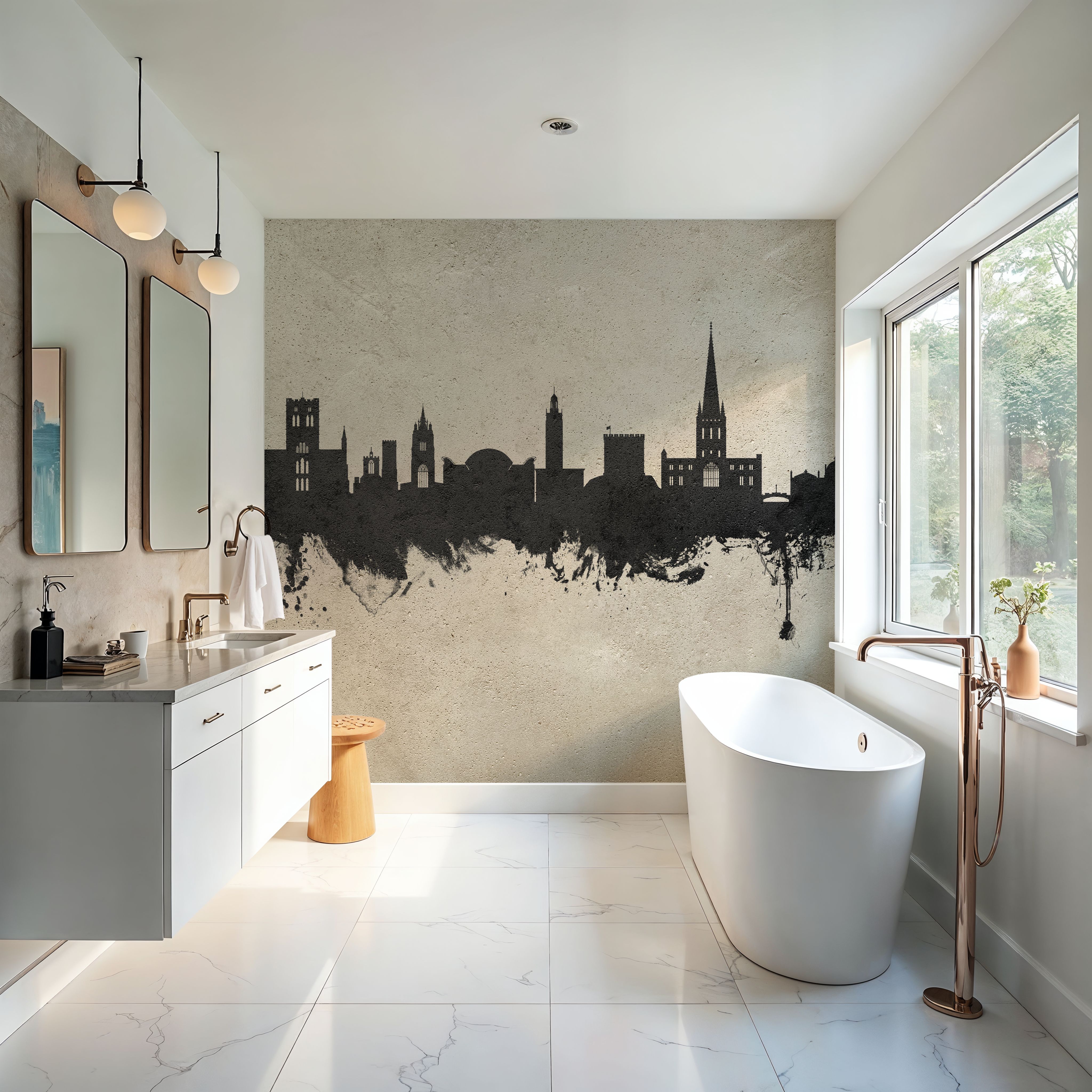 Norwich England Skyline Concrete