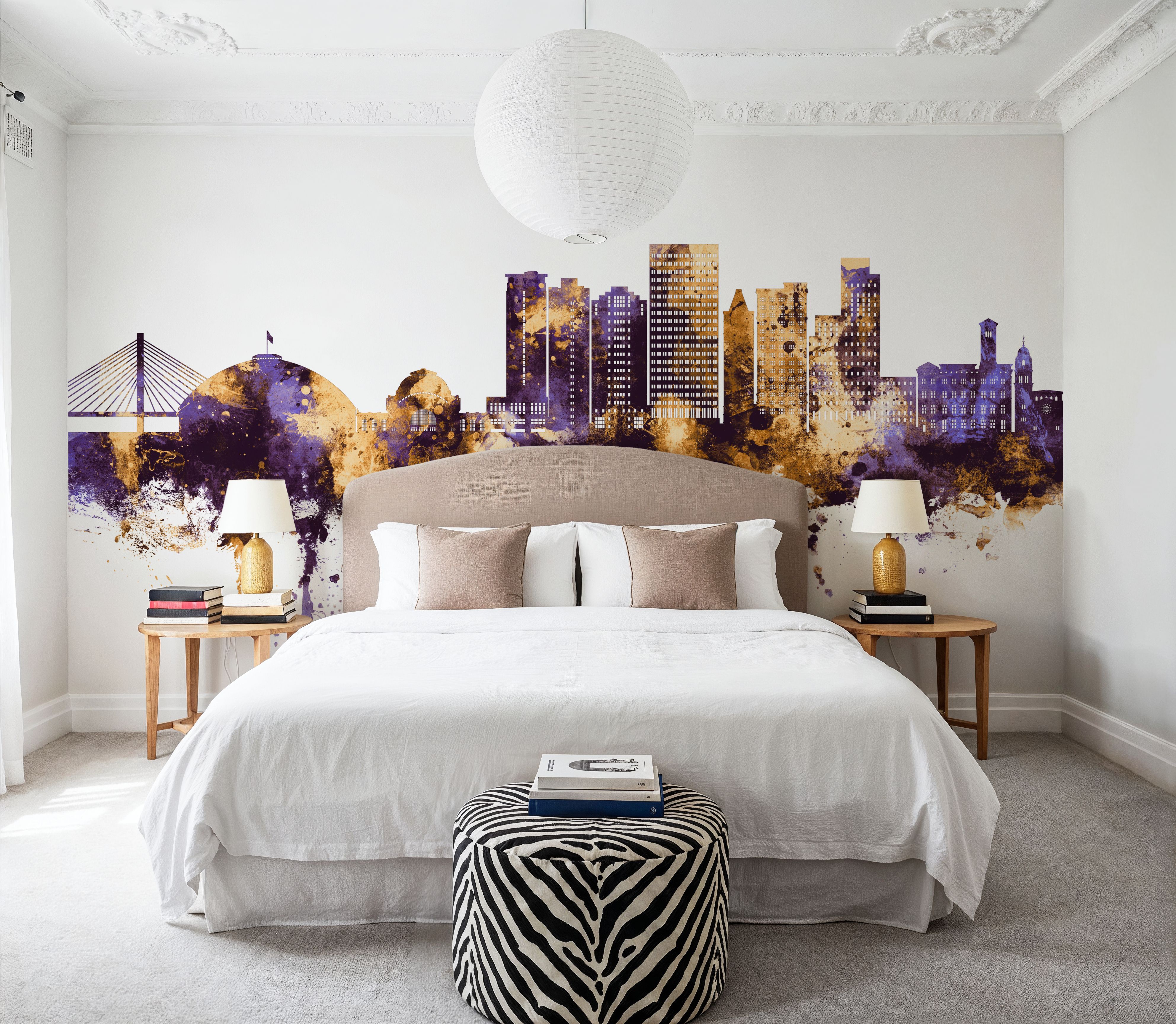 Tacoma Washington Skyline Purple & Gold