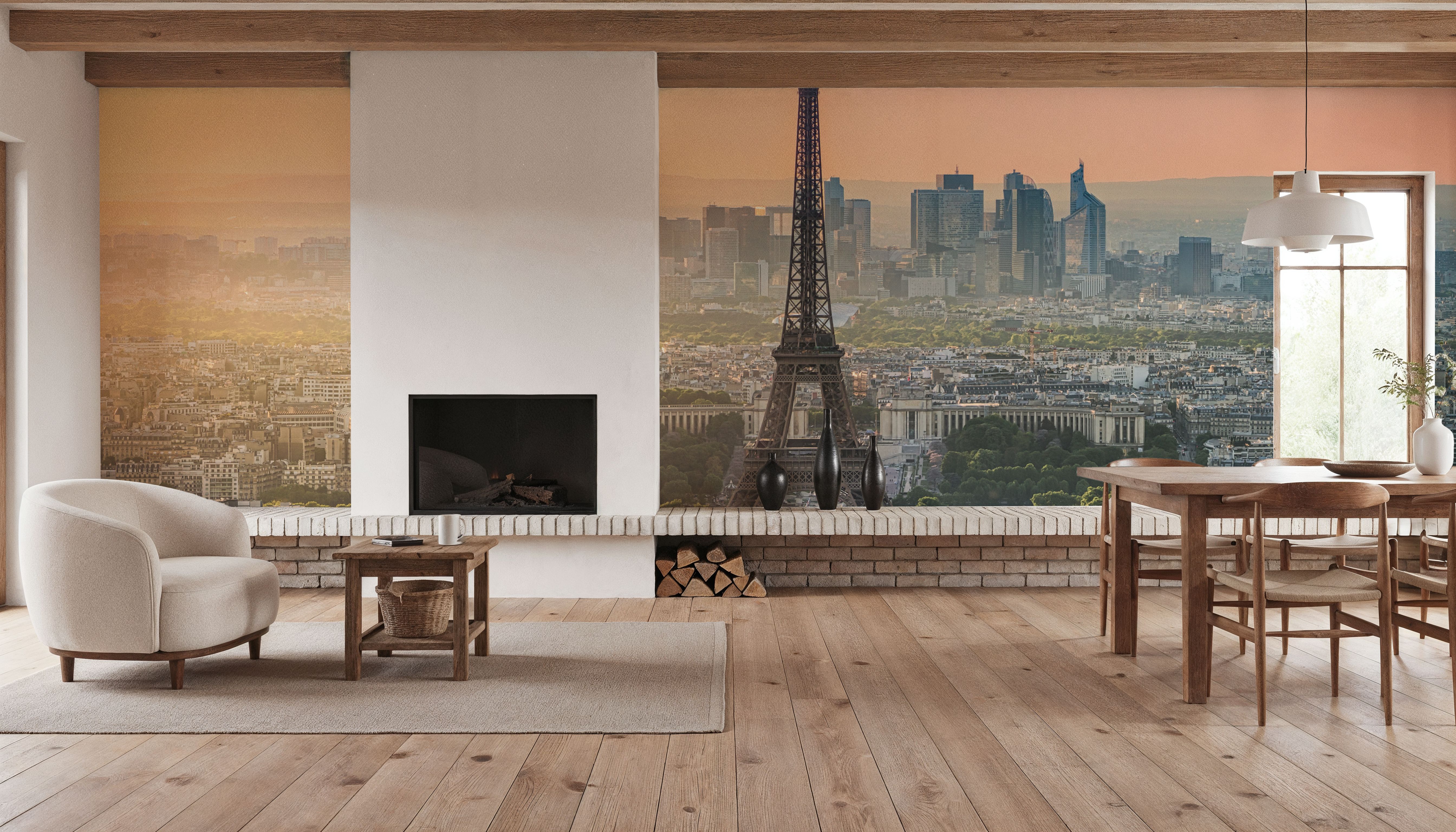 La Defense and Eiffel Tower