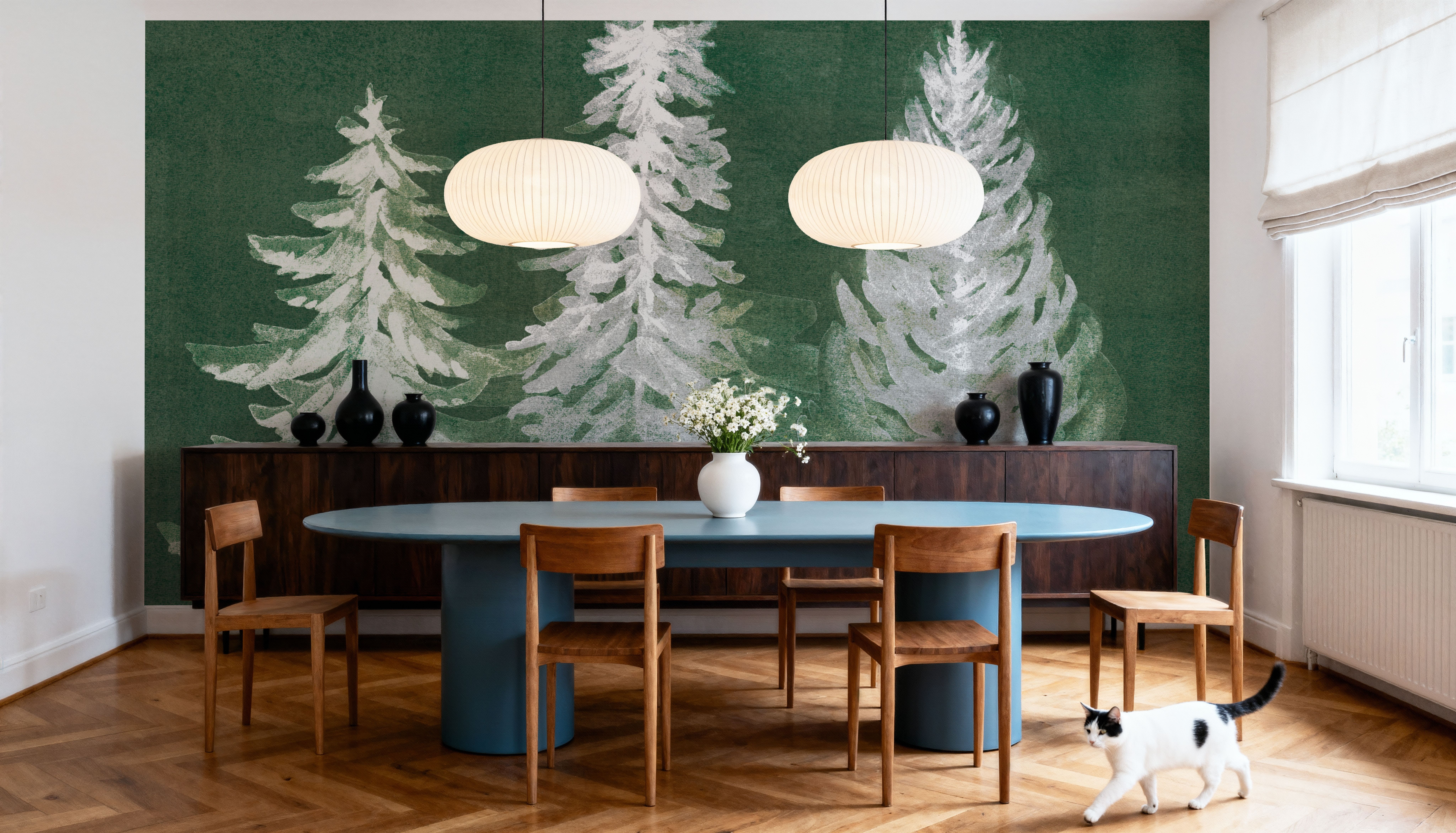 Wooded Winter, Wallpaper