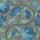 Indial Floral, Teal on Slate