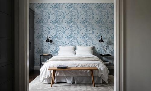Peony Toile, Sky