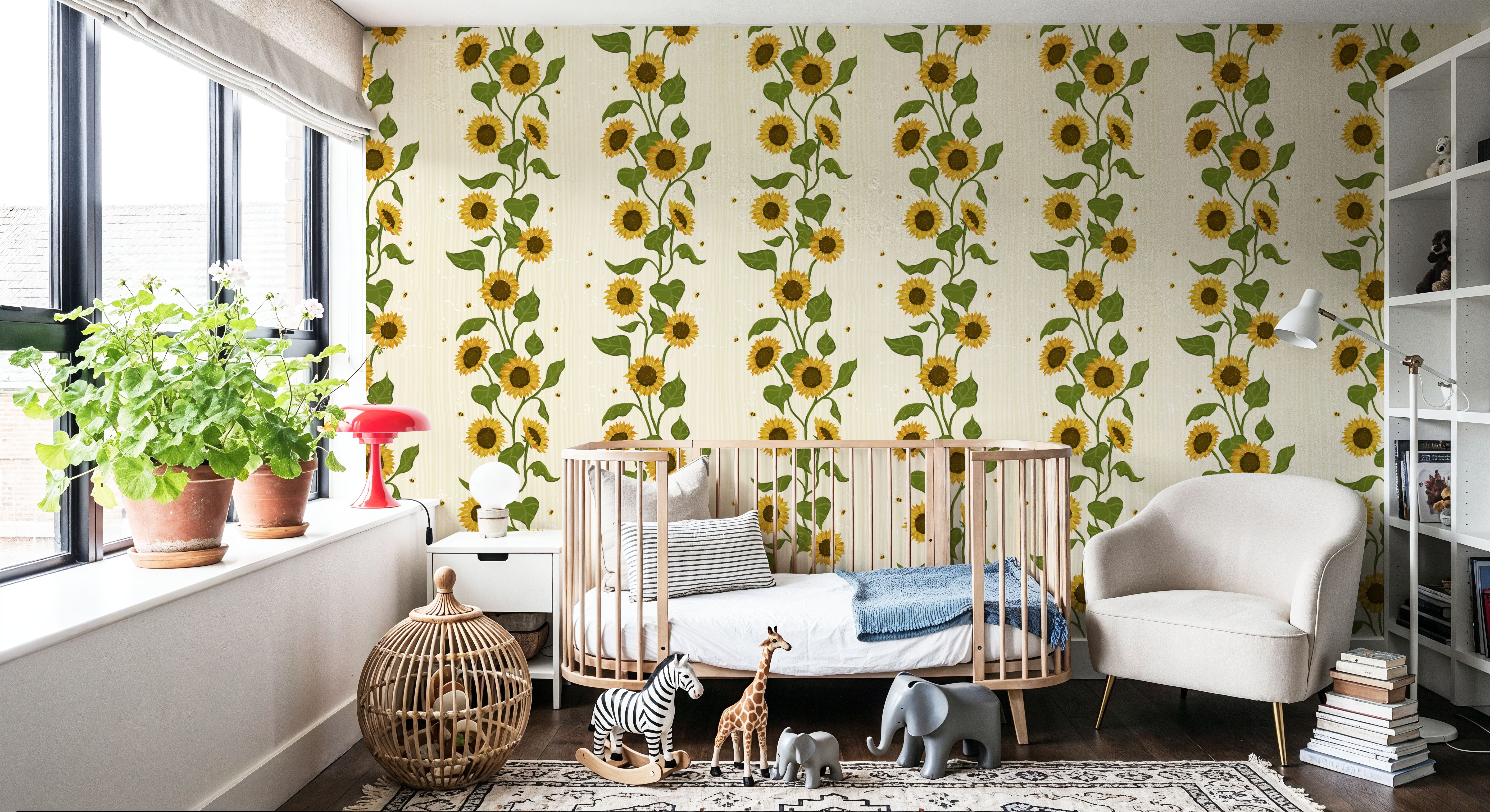 Sunflower Stripes, Cream