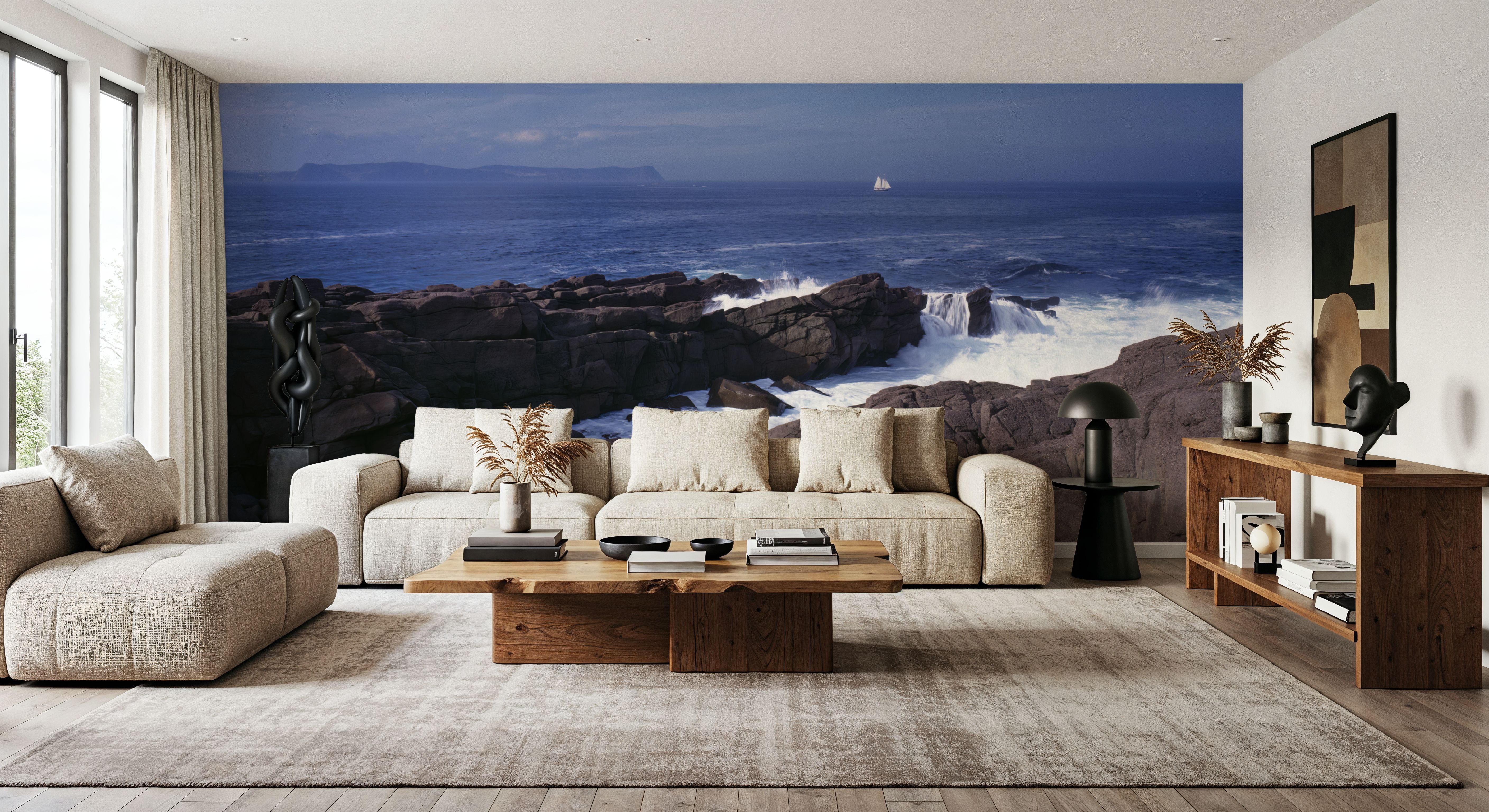 Sailing the Rugged Coast, Tapeten