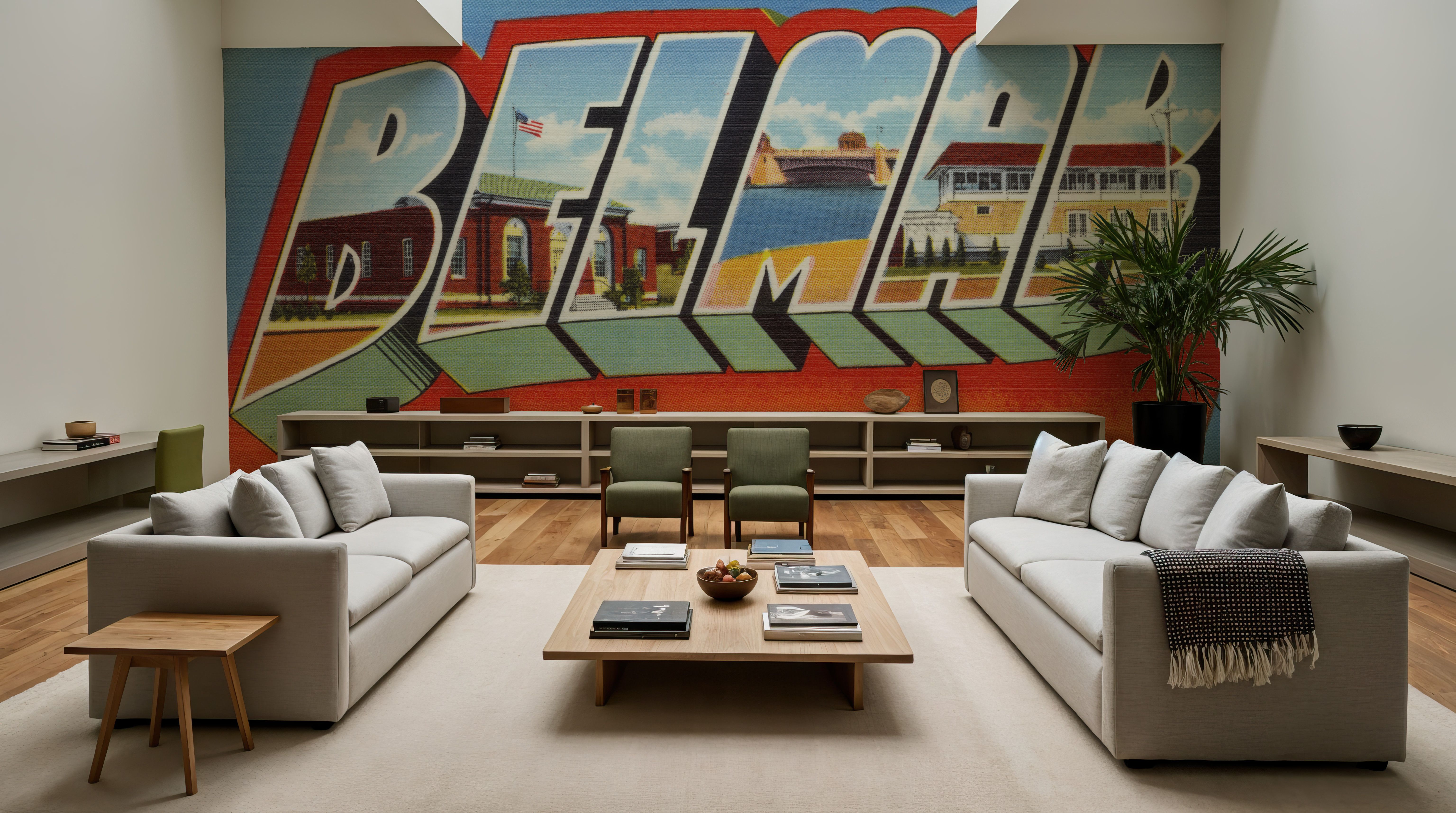 Greetings from Belmar - Screenprint Postcard