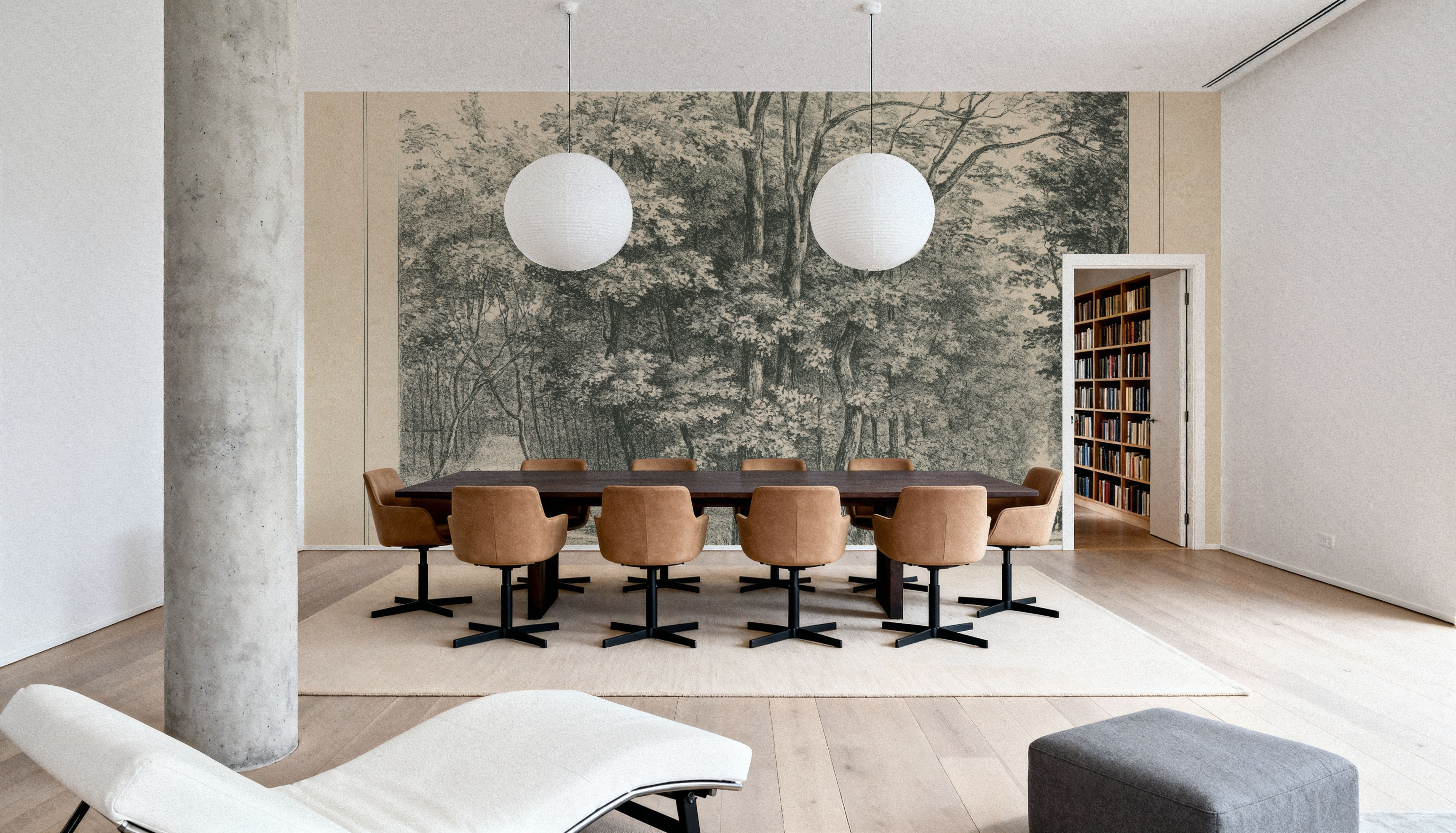 Grand Allée Etching - Framed