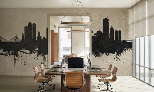 Boston Massachusettes Skyline Concrete