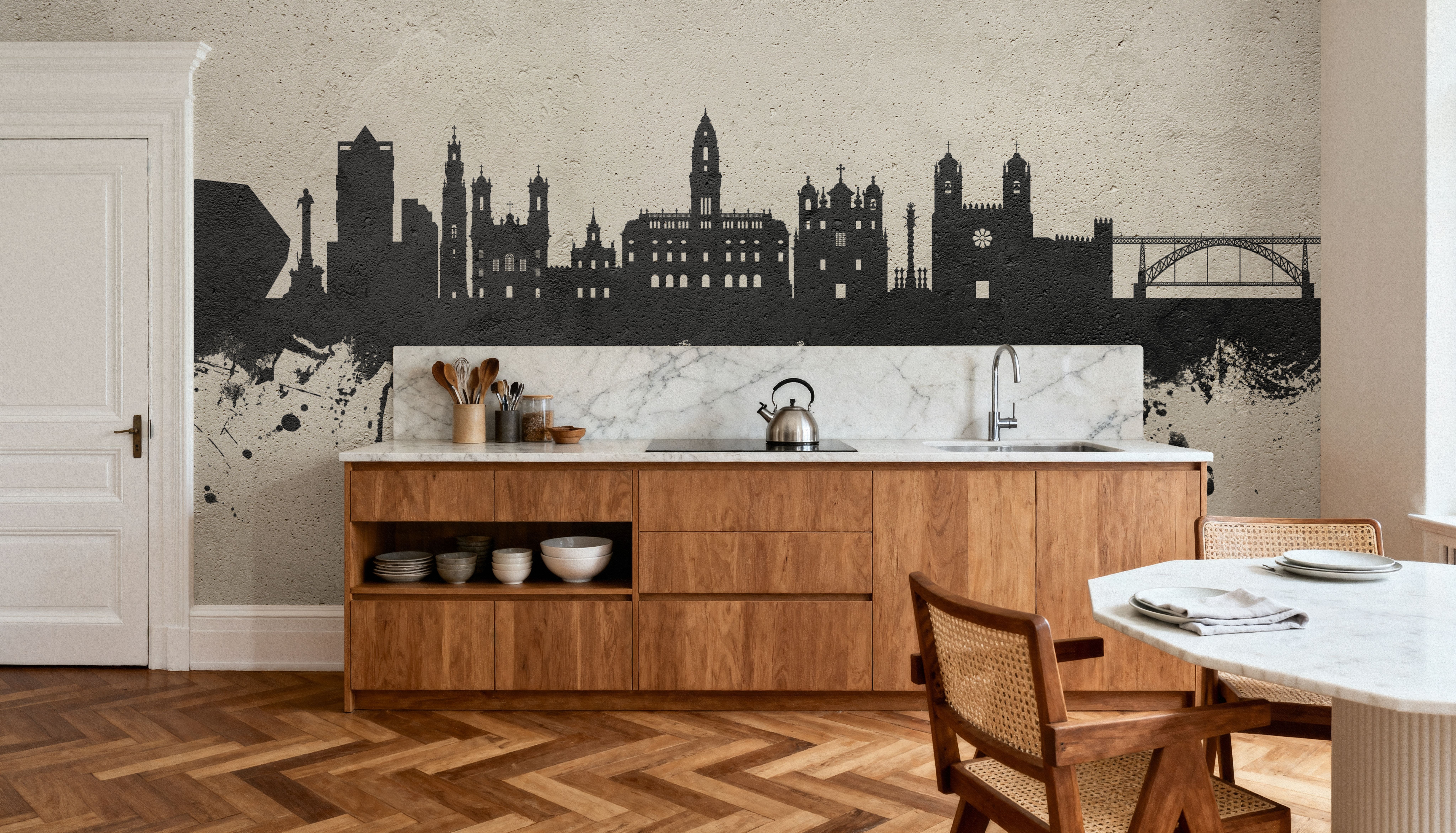 Porto Portugal Skyline Concrete