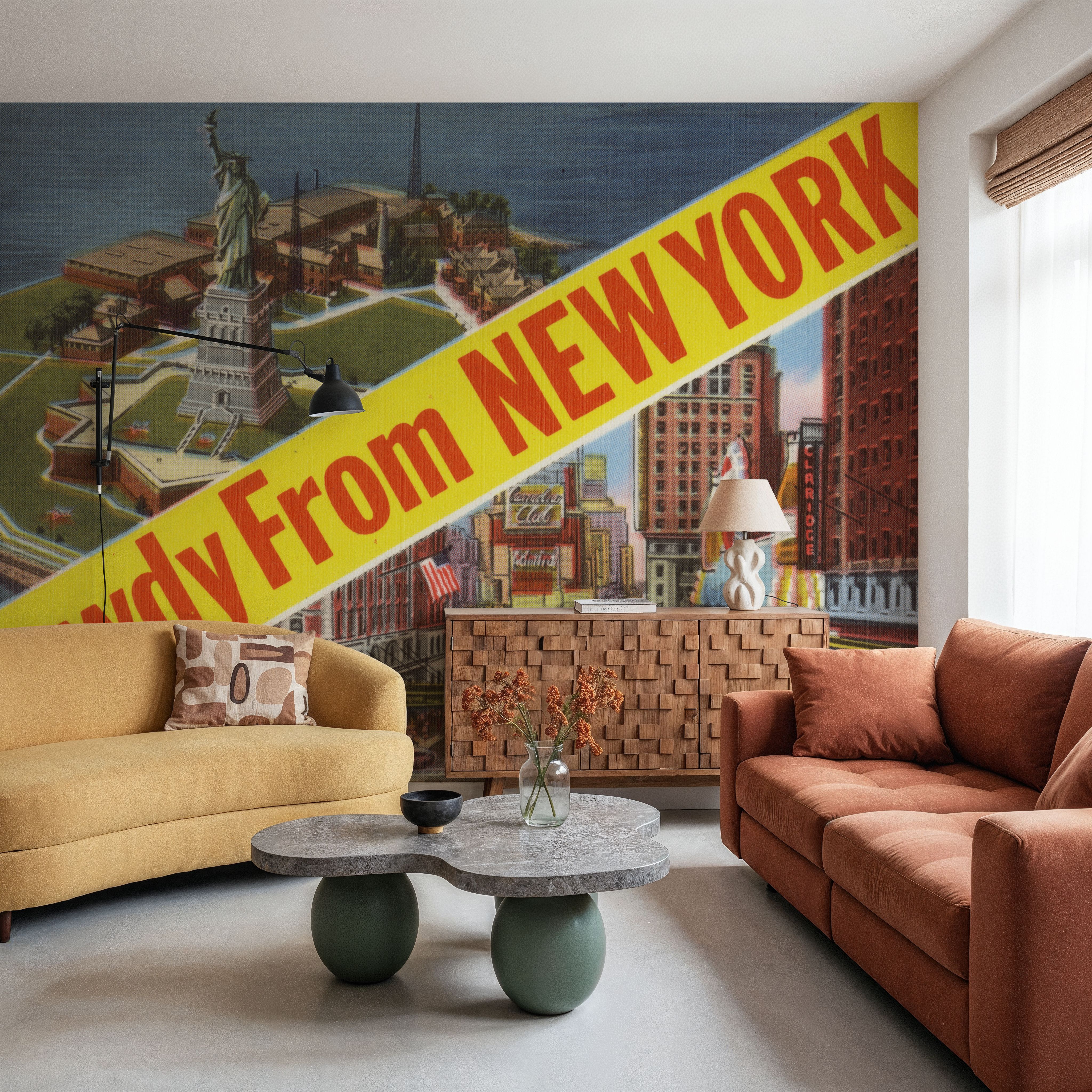 Howdy From New York  - Screenprint Postcard