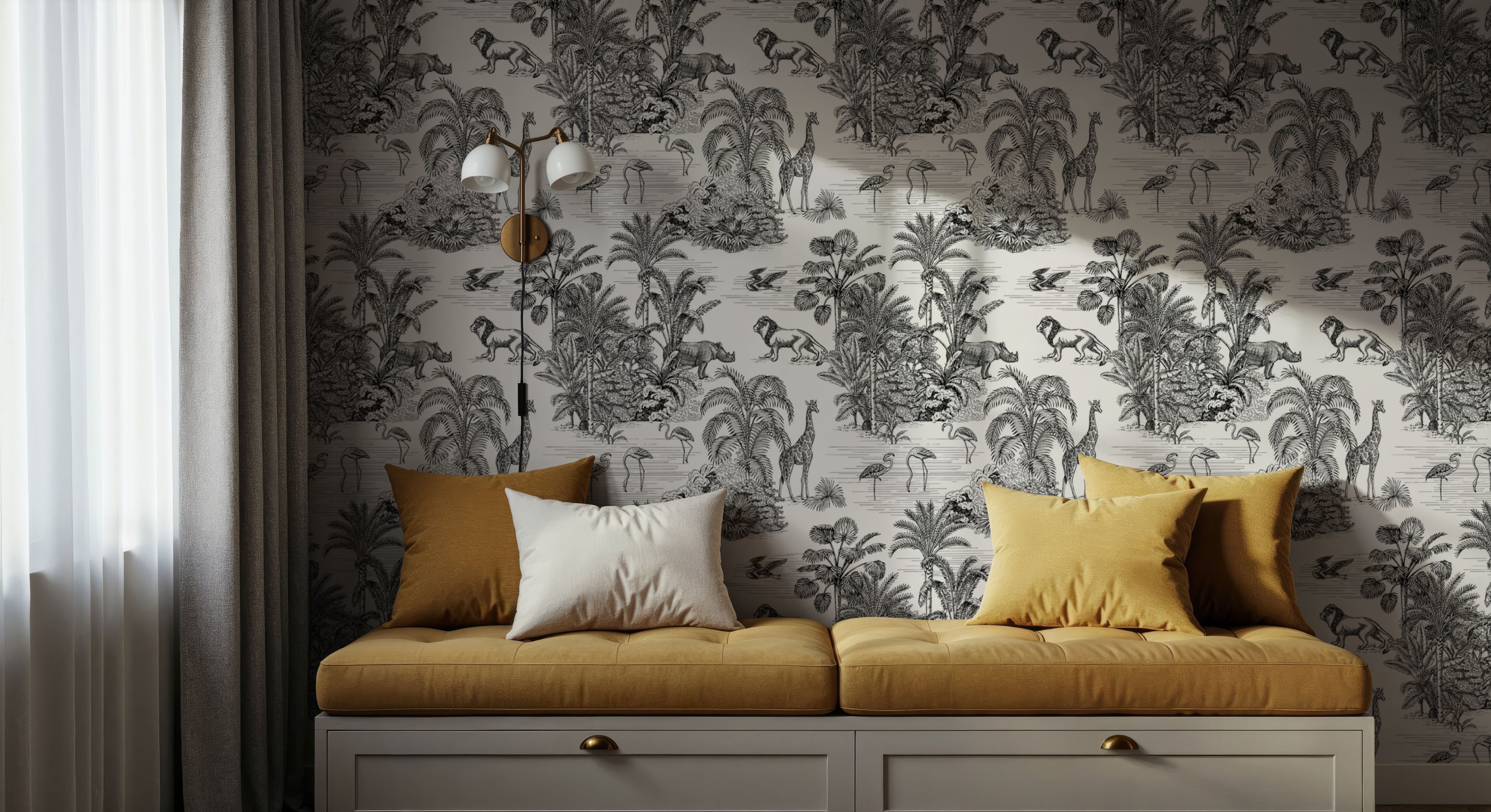 Jungle Animals Toile