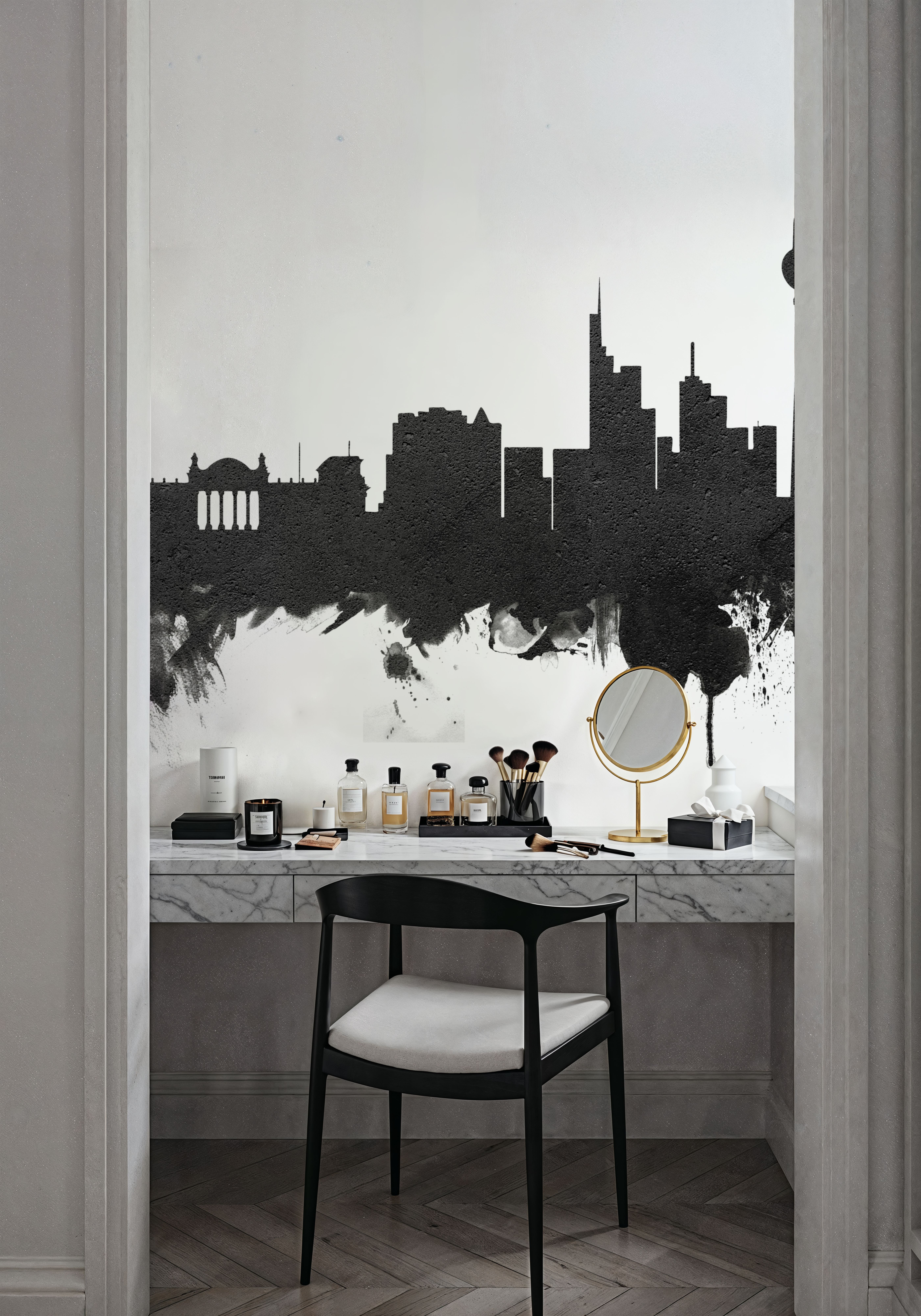 Berlin Skyline Black & White