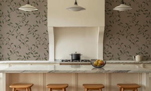 Emerald Trellis, Beige