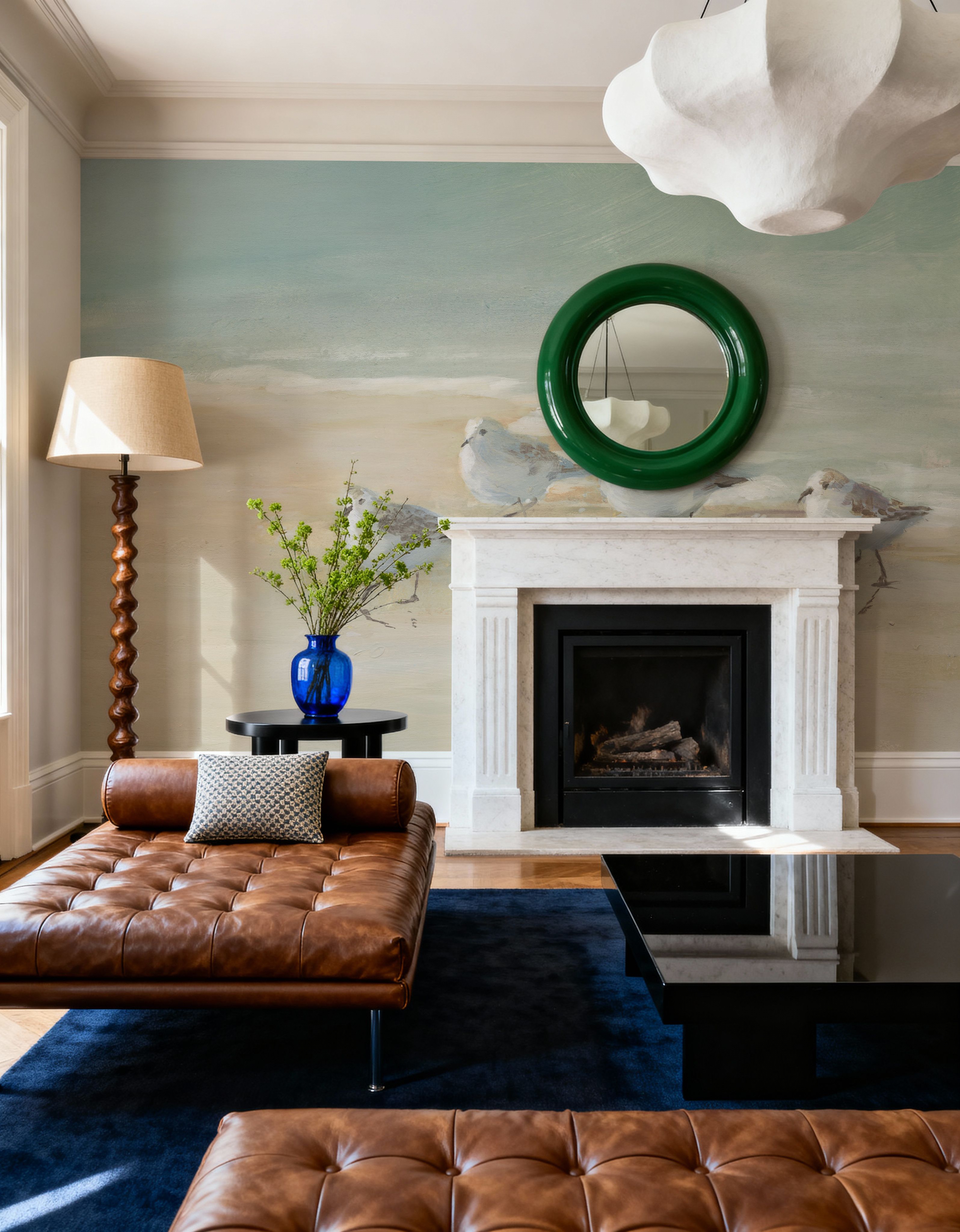 Tranquil Shorebirds on the Sand