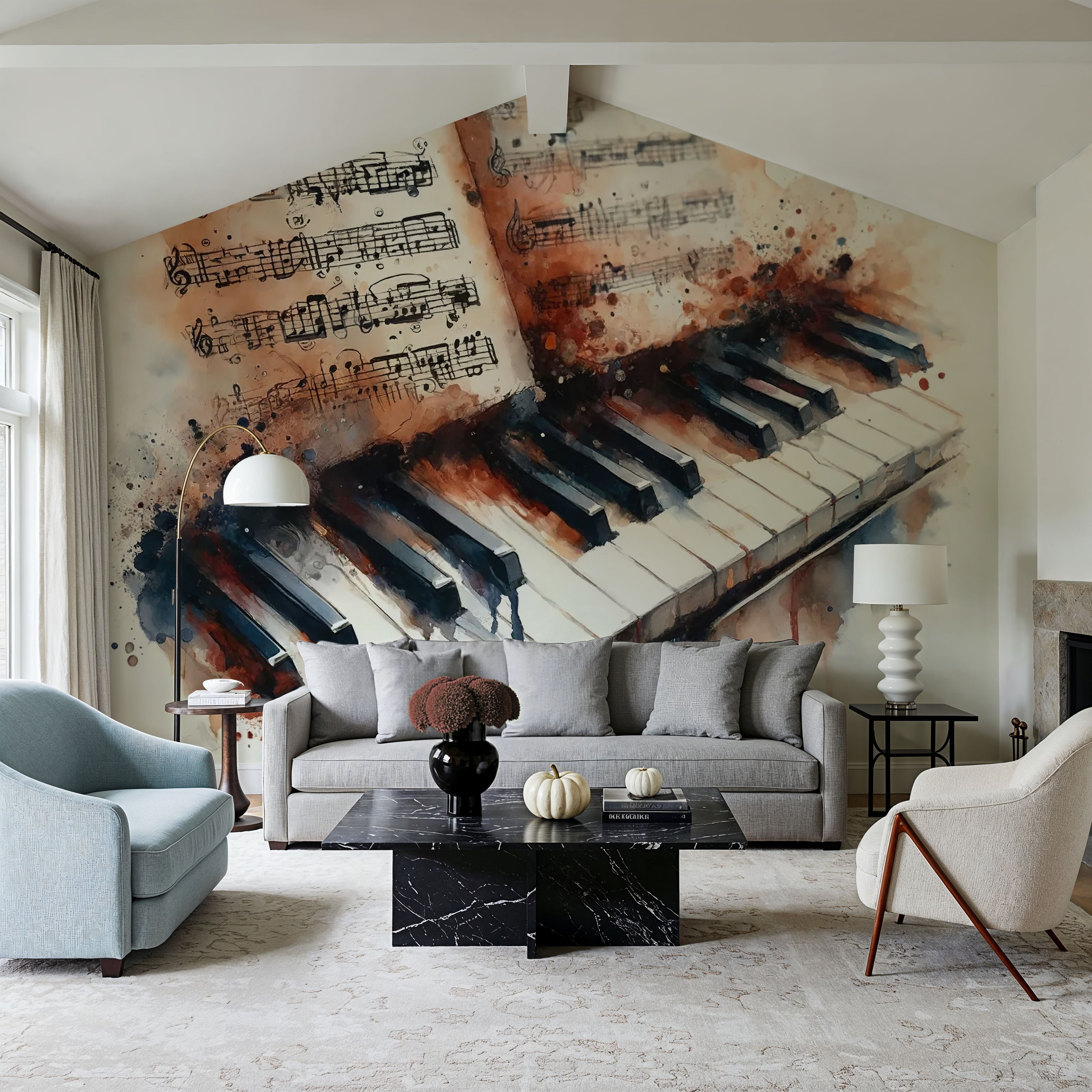 Melodic Harmony Captured in Artistic Strokes