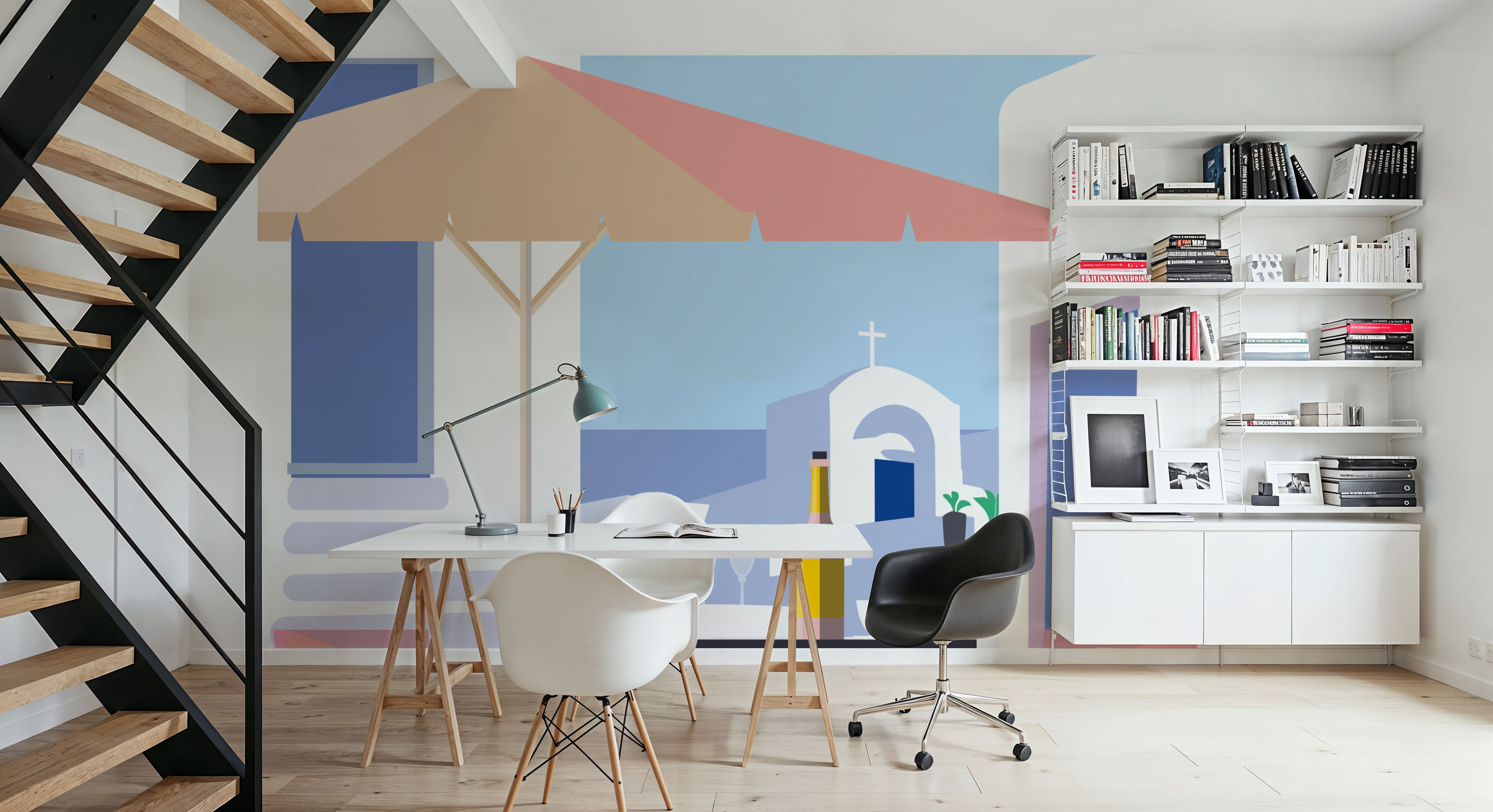 Santorini I, Wallpaper