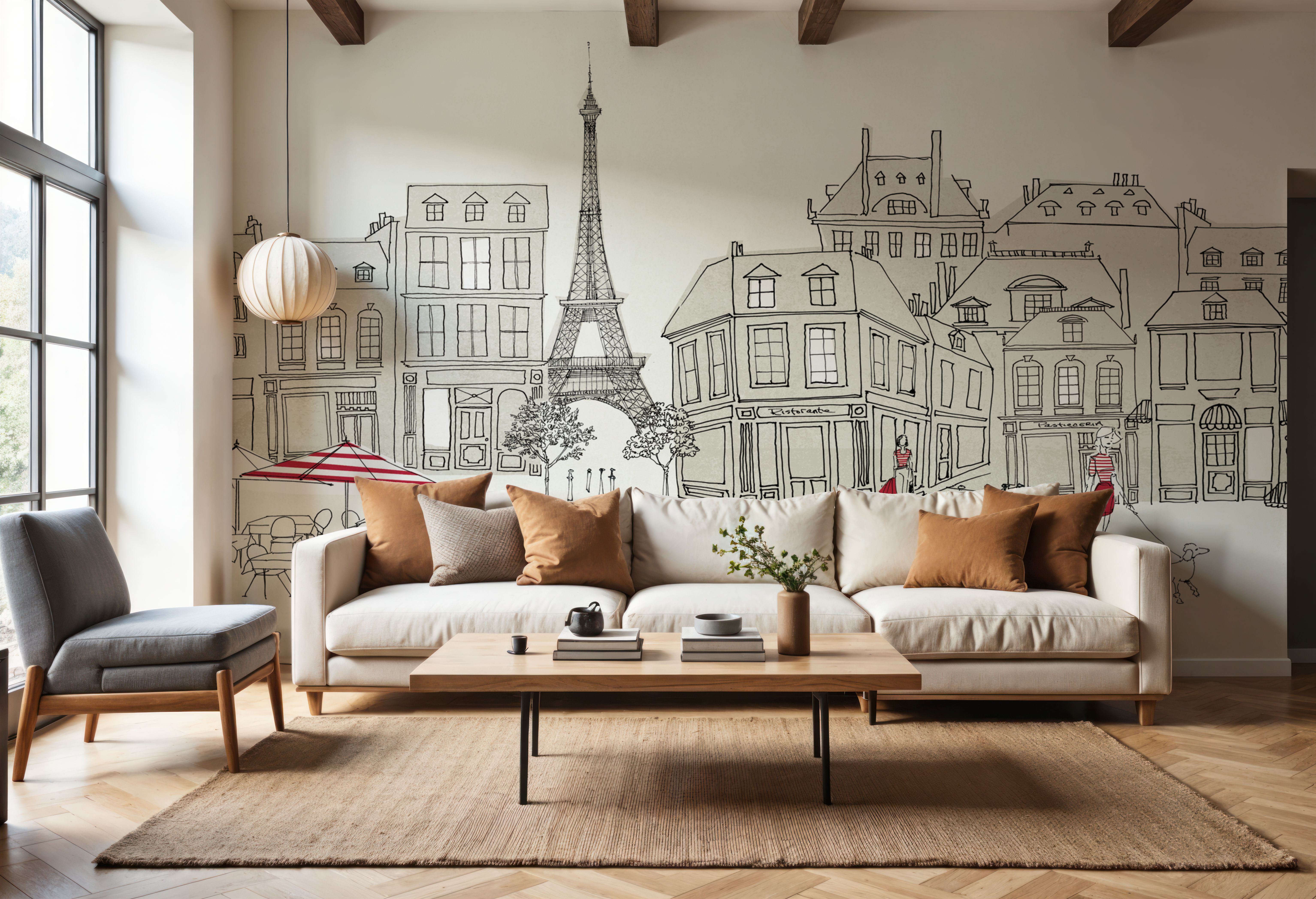 World Cafe Paris, Wallpaper