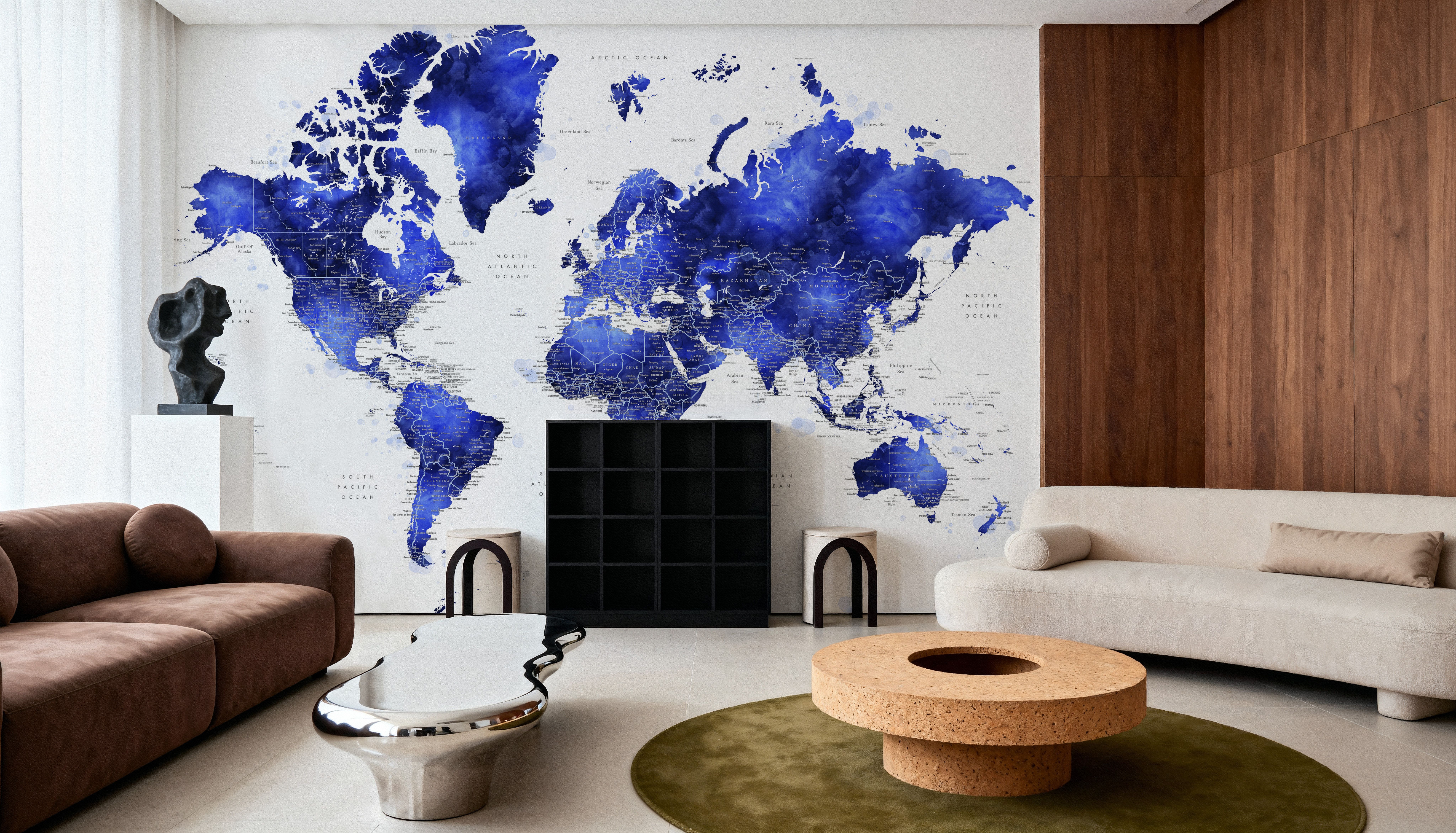 World Map Cities - Crisalida, Wallpaper