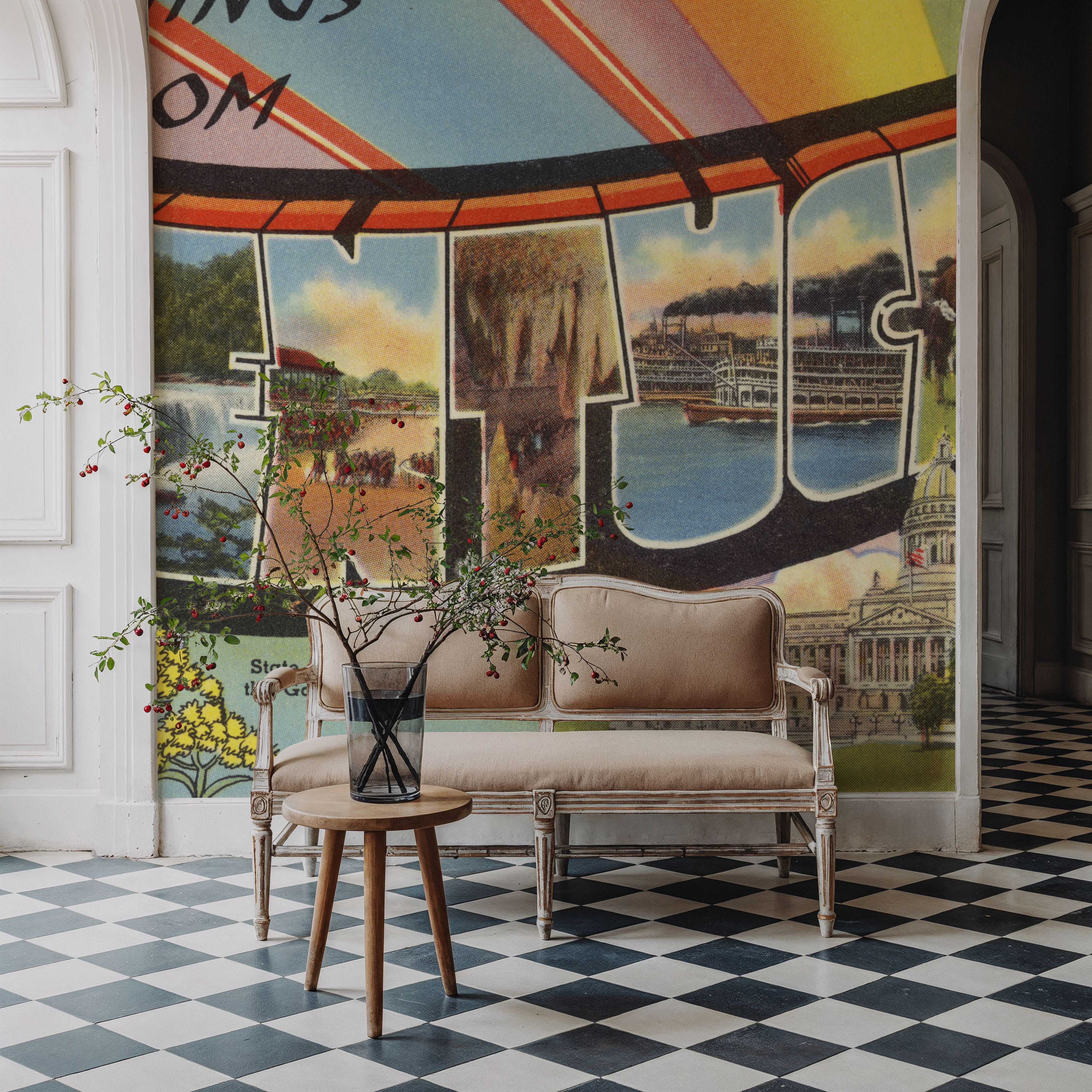 Greetings from Kentucky - Screenprint Postcard