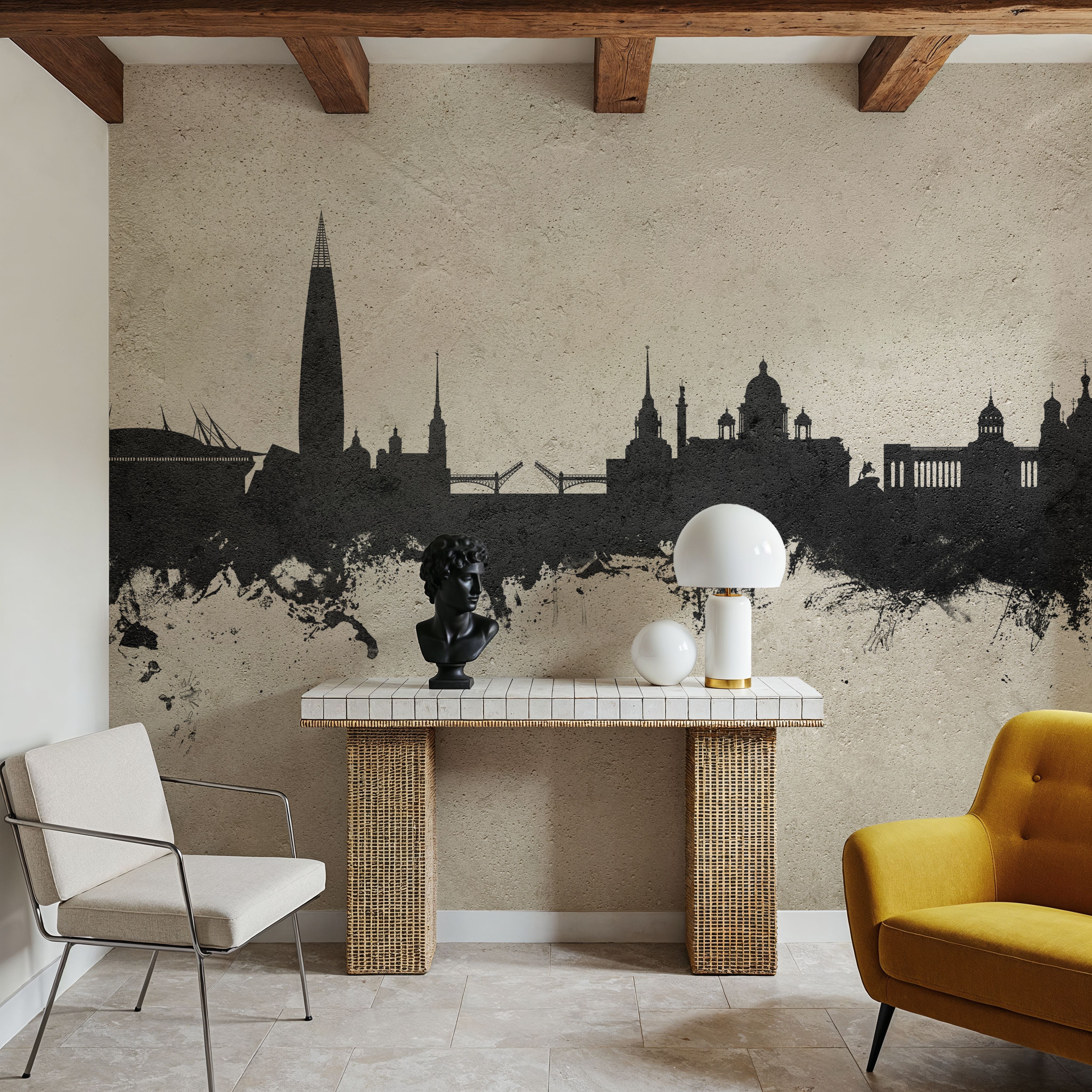 St Petersbug Russia Skyline Concrete