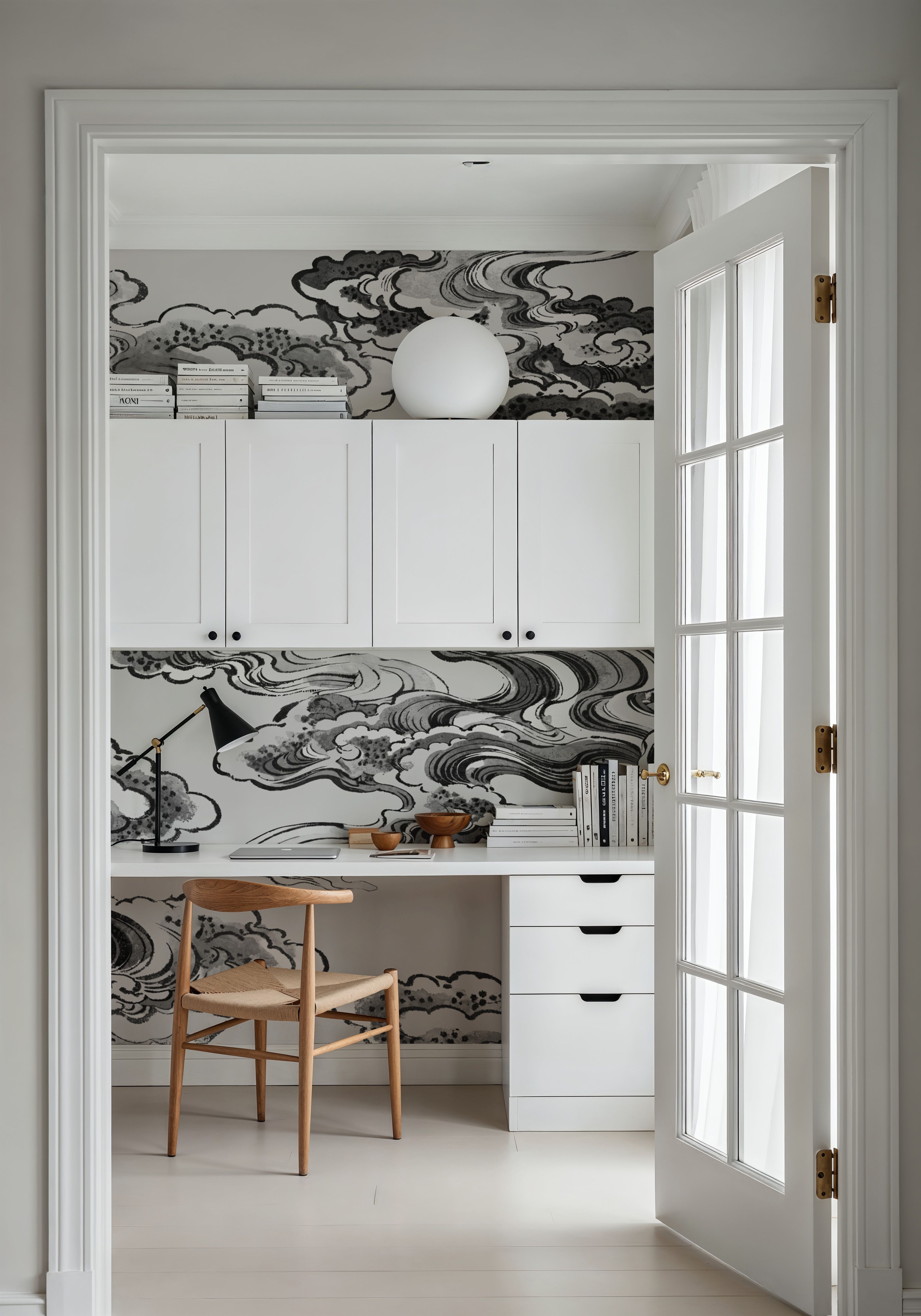 Ukiyo-e Clouds, Graphite