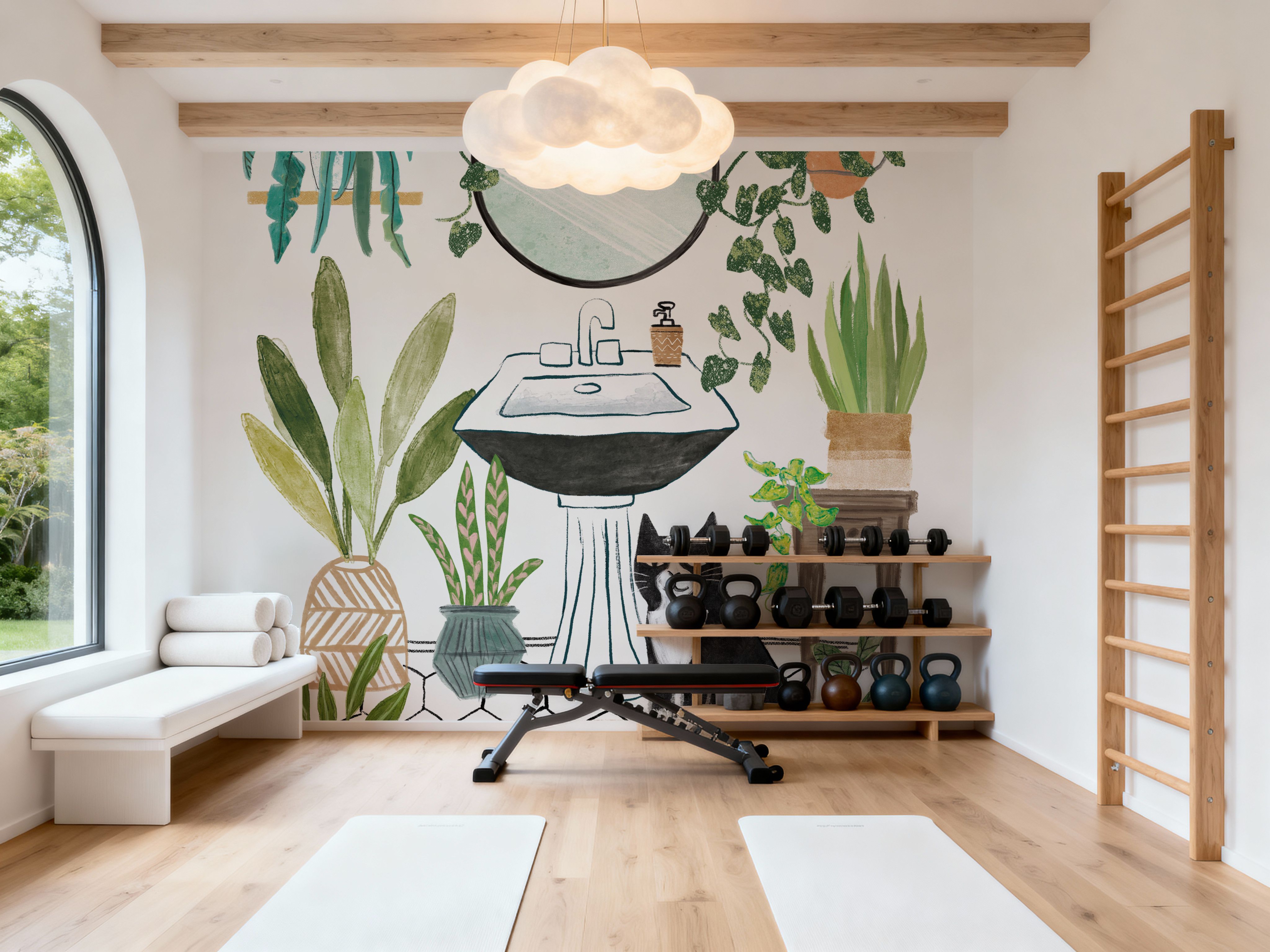 Urban Jungle Bath I Pet