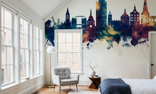 Rostock Germnay Skyline Blue & Bronze