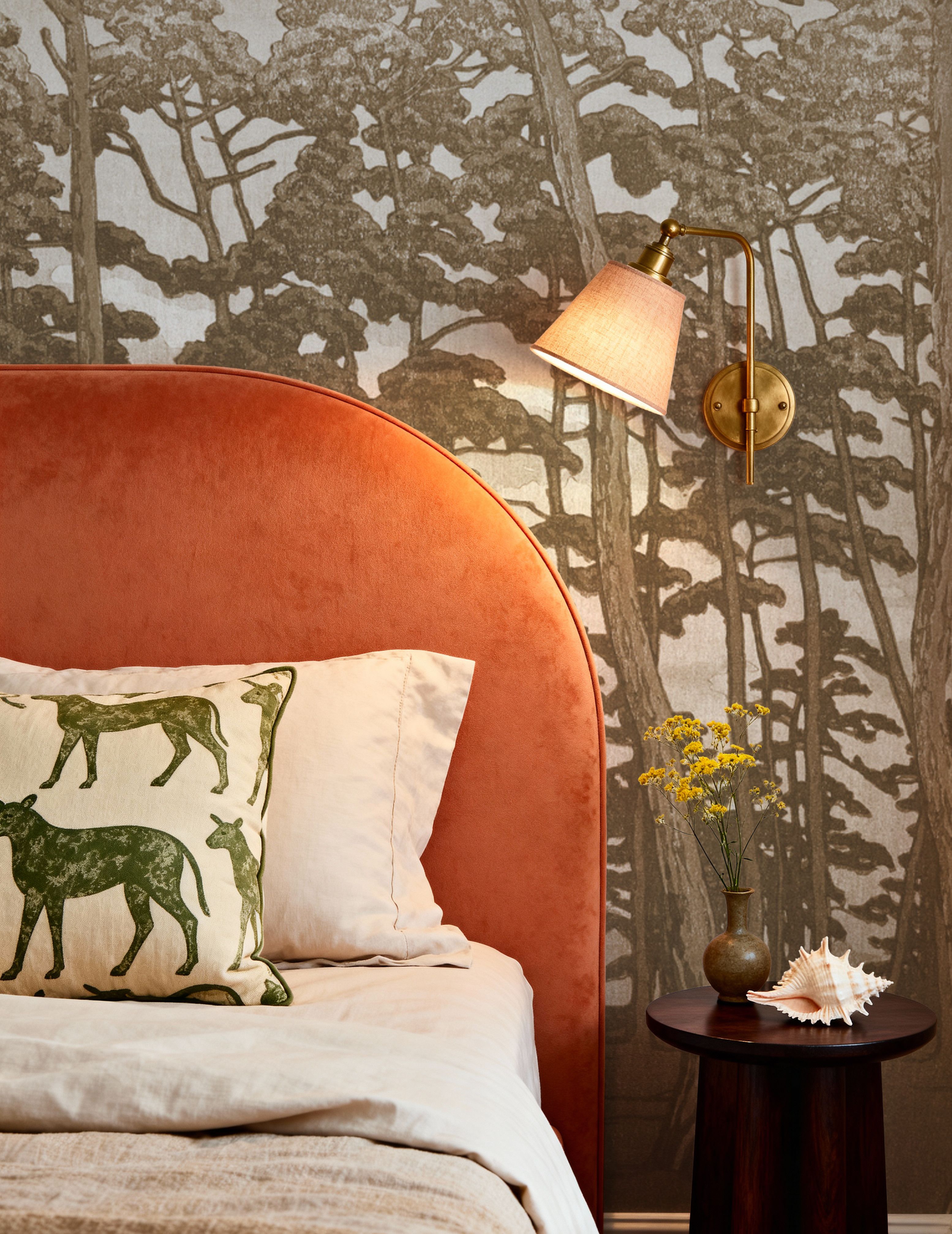 Tranquil Pinescape, Beige