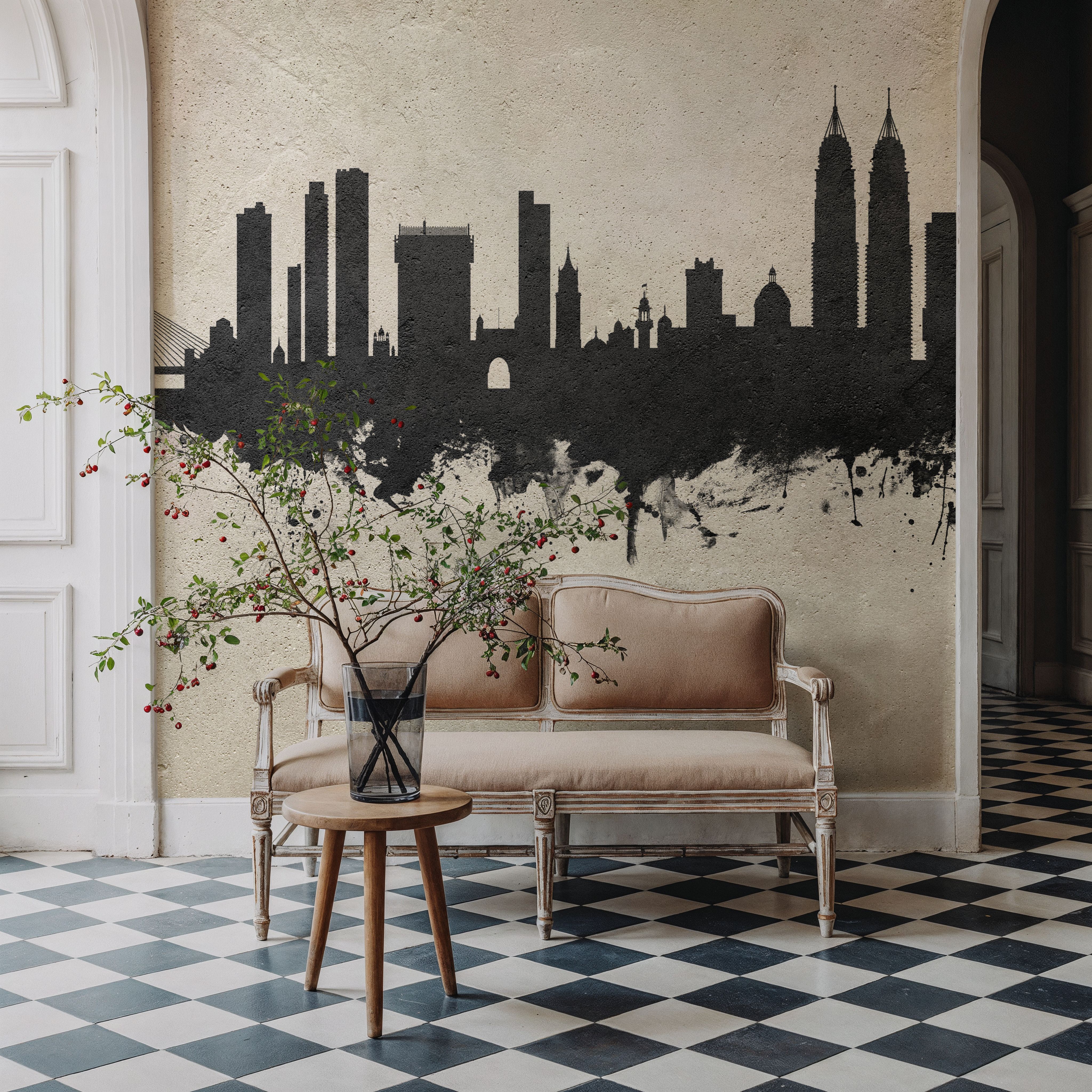 Mumbai Skyline India Bombay Concrete