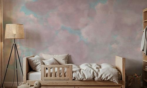 Painted Dreamy Clouds, Pink