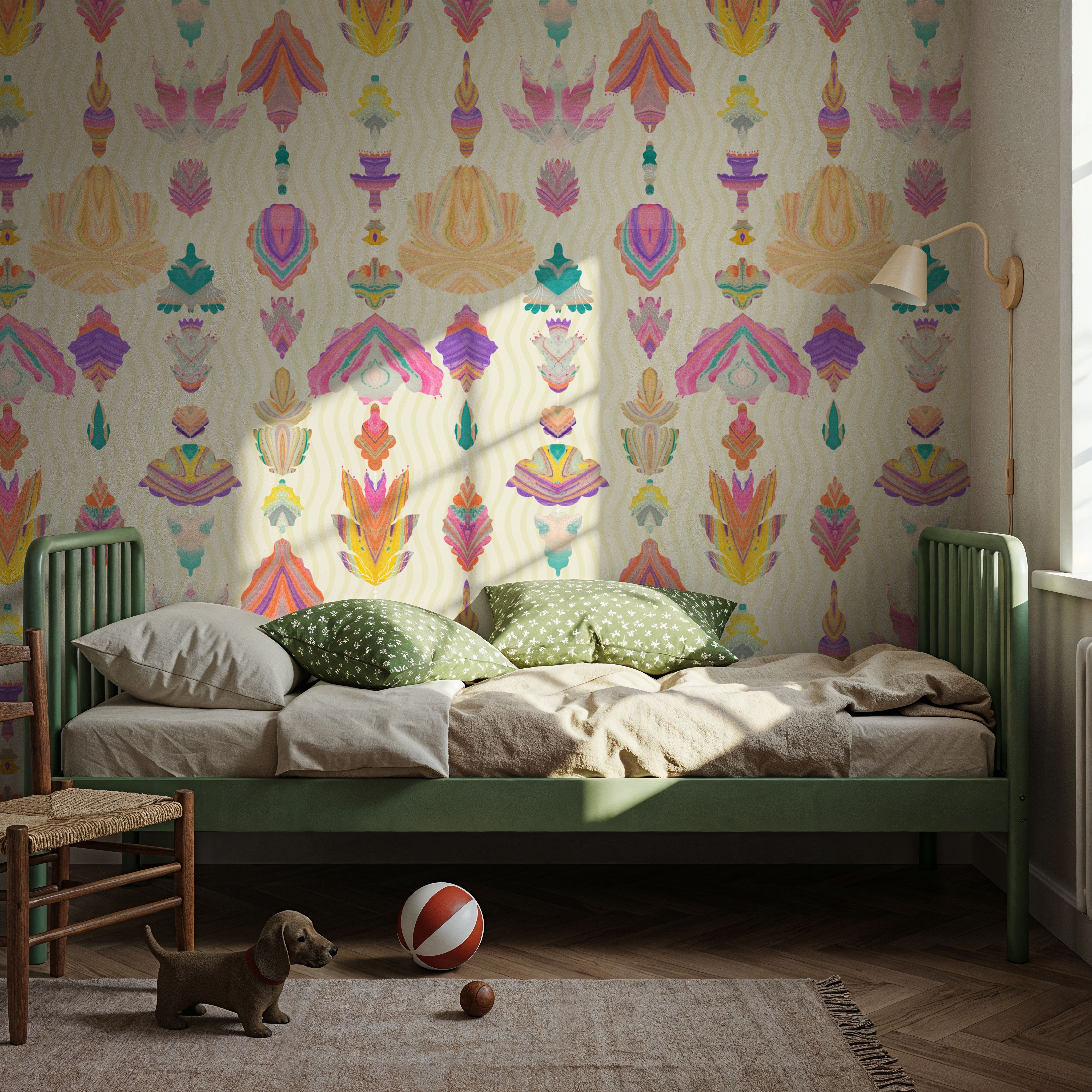 Marble Flowers, Cream