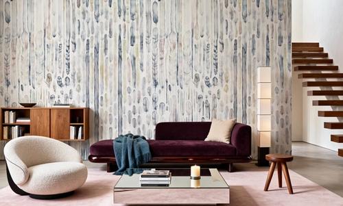 Feather Wall Blue