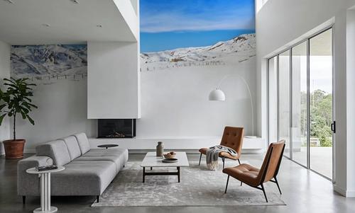 Alpine Serenity White Blue