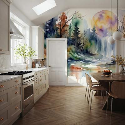 Forest Grove II - Watercolor Landscape Series