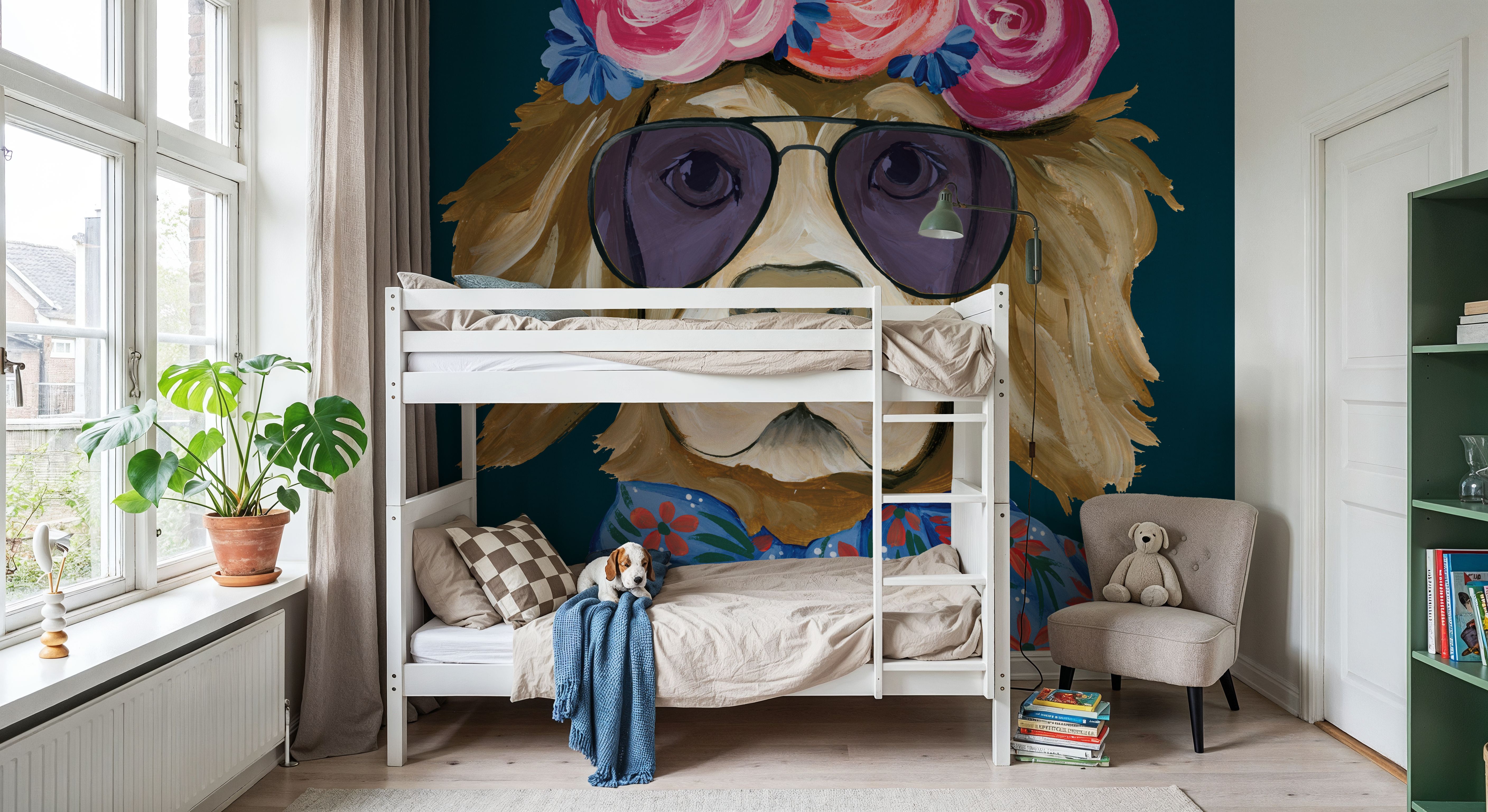 Glitzy Golden Retriever, Wallpaper