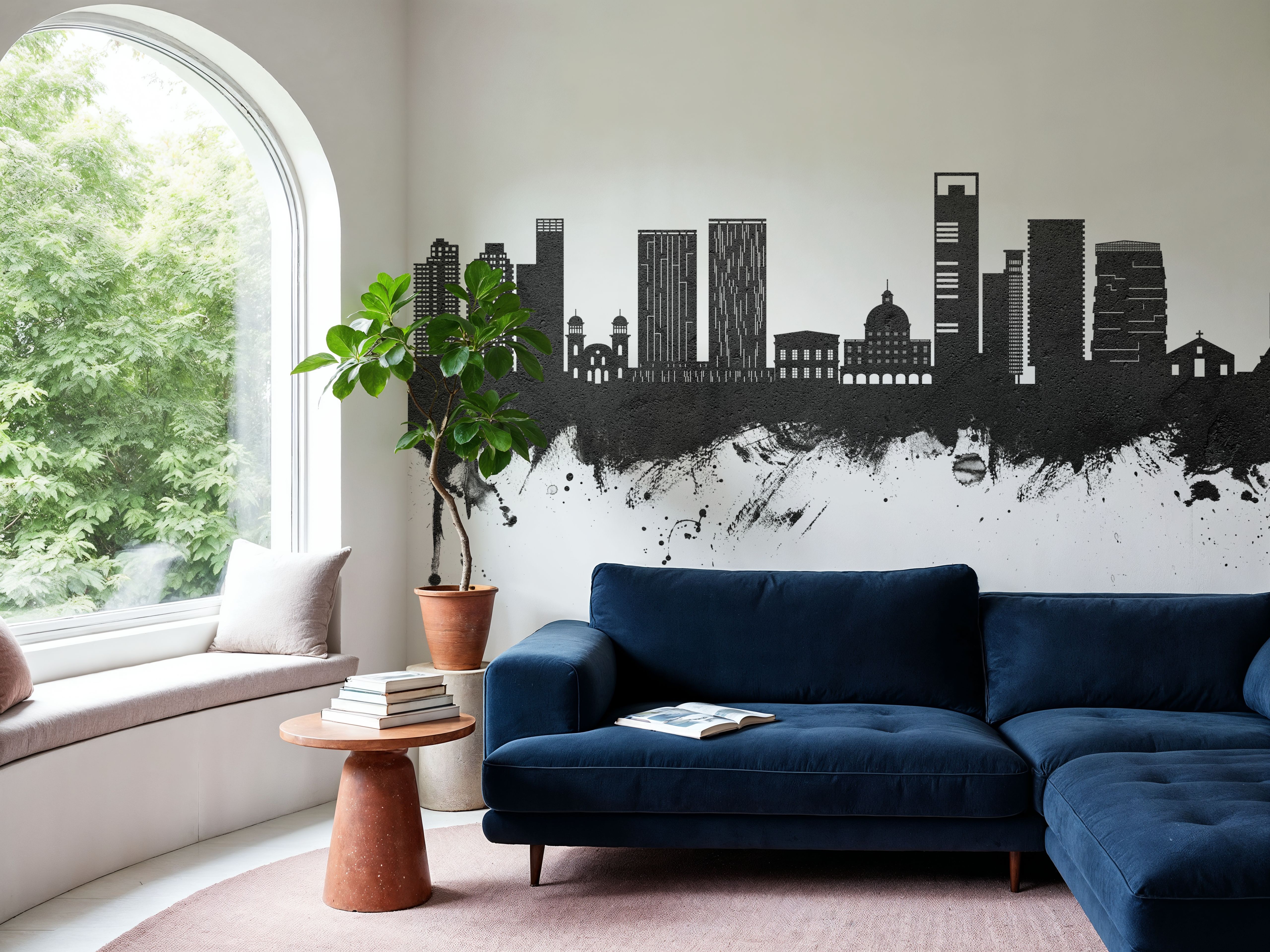 Luanda Skyline Black & White