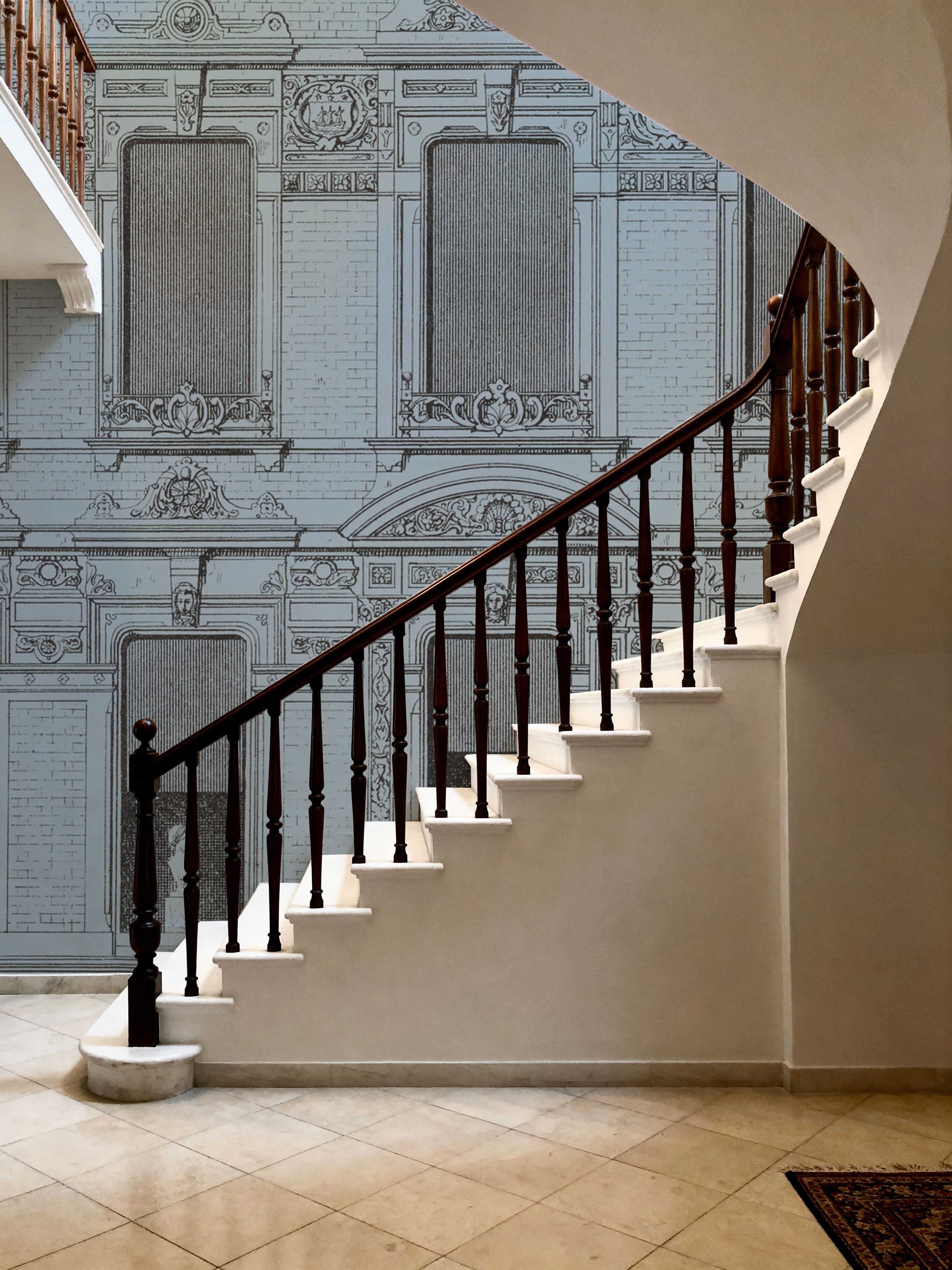 Vintage Facade, Blue