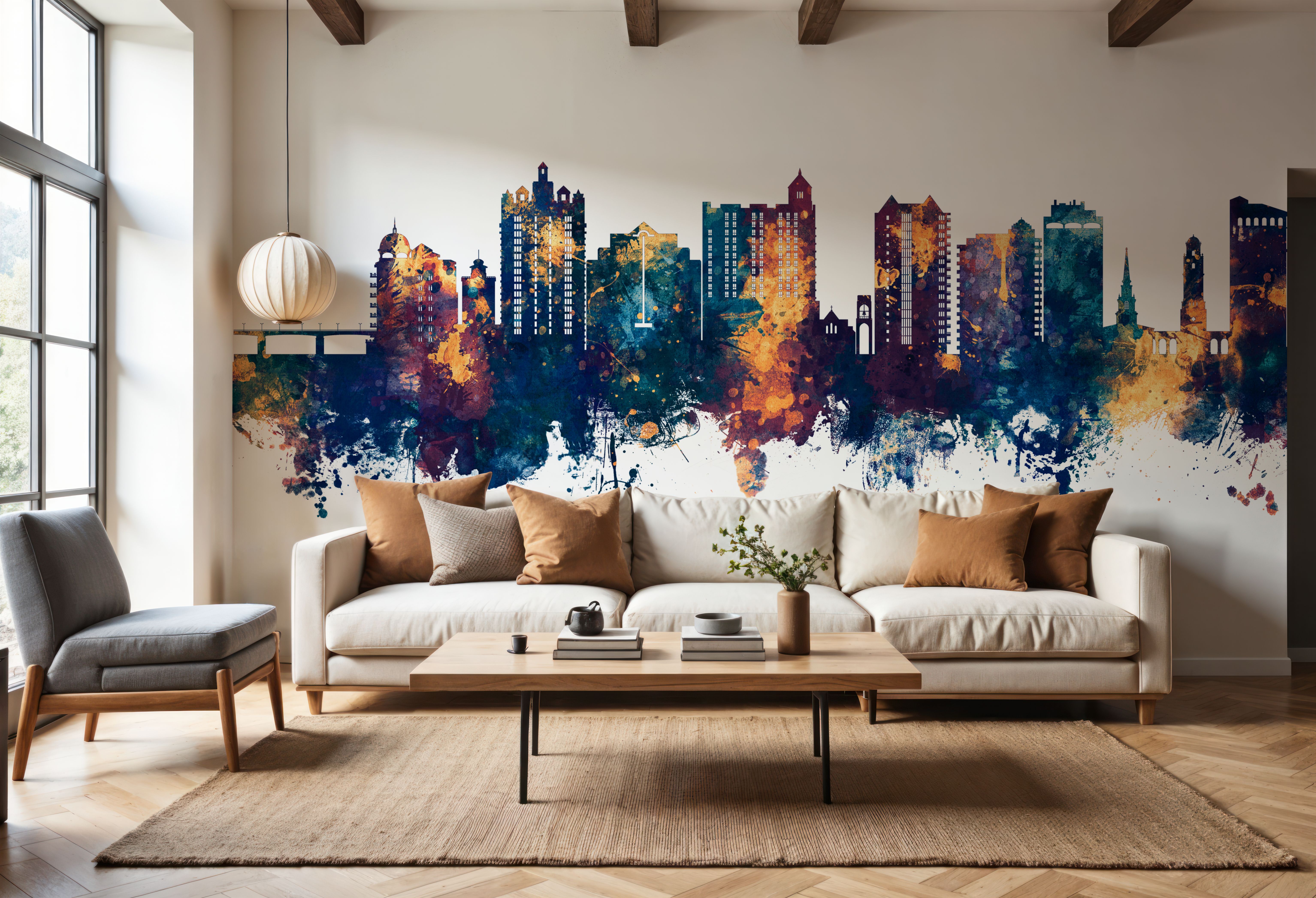 Sarasota Florida Skyline Blue & Bronze