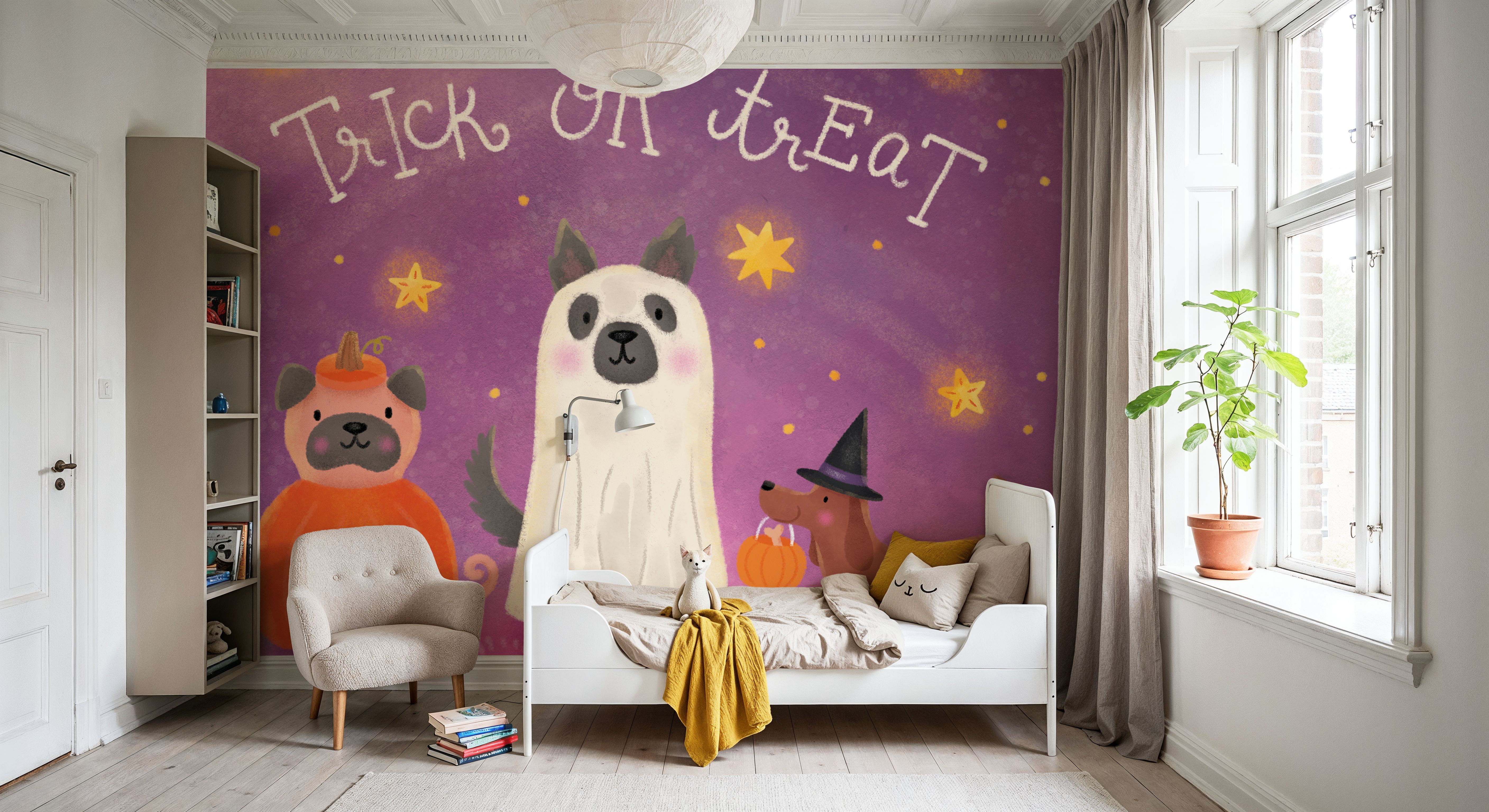 Spooky Pals IV, Behang