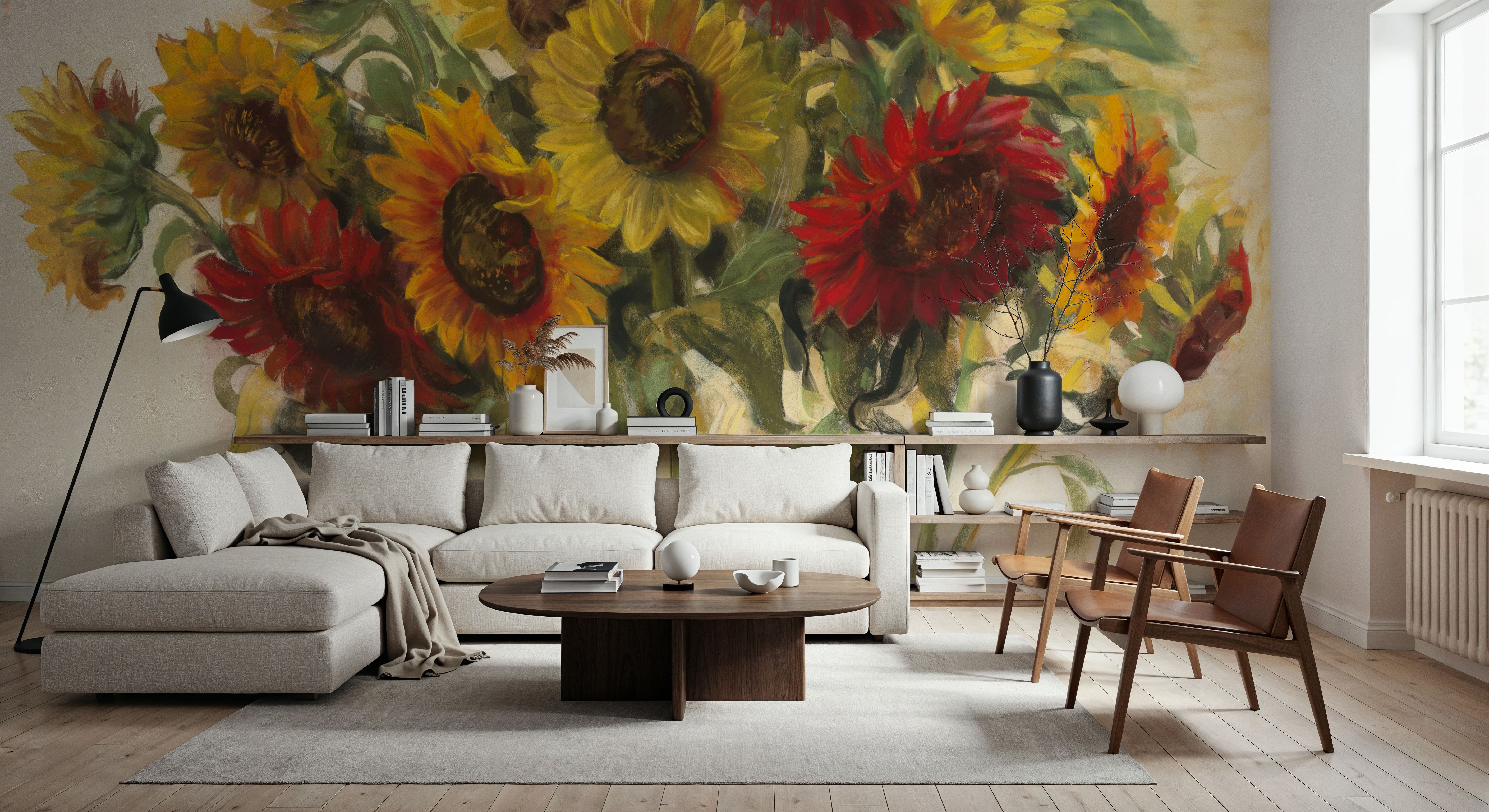 Gathering Sunflowers