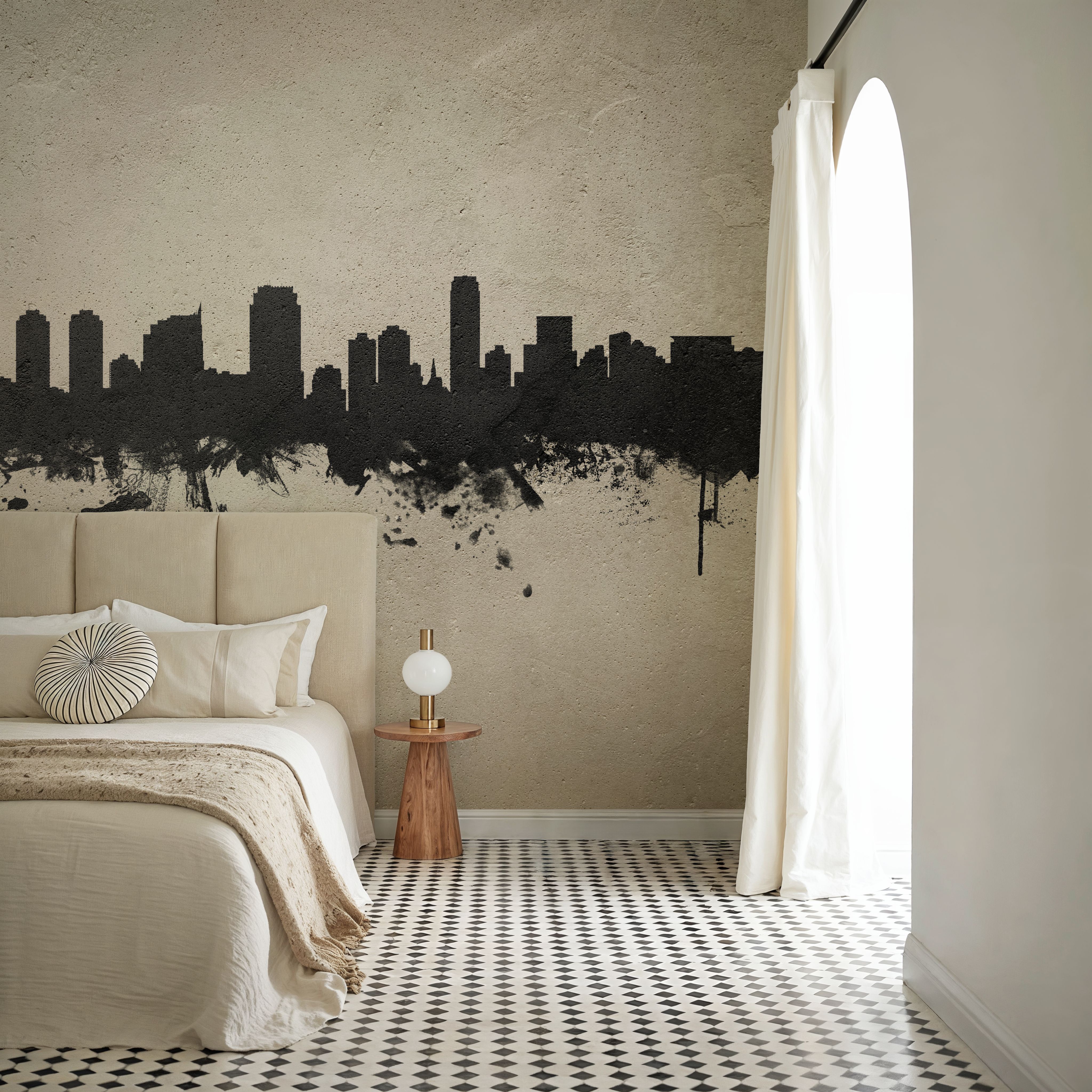 Jersey City New York Skyline Concrete